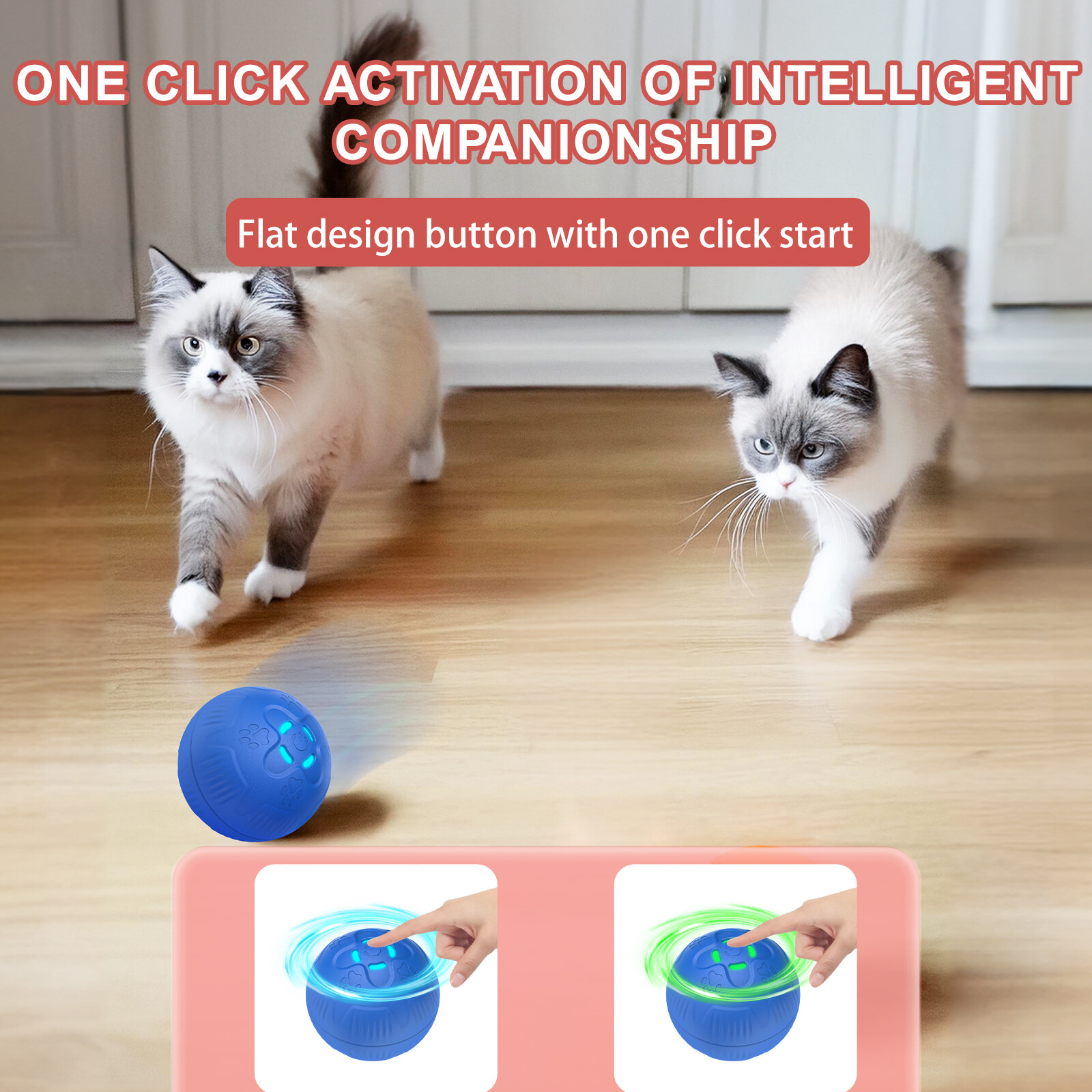 Jumping Ball For Pet Dog Interactive Training Toys Automatic Pet Puppy Fetch Toy