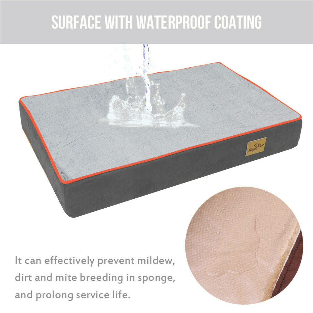 L-XXXL Extra Large Pet Bed Plush Mattress Heavy Duty Orthopedic Dog Bed Washable