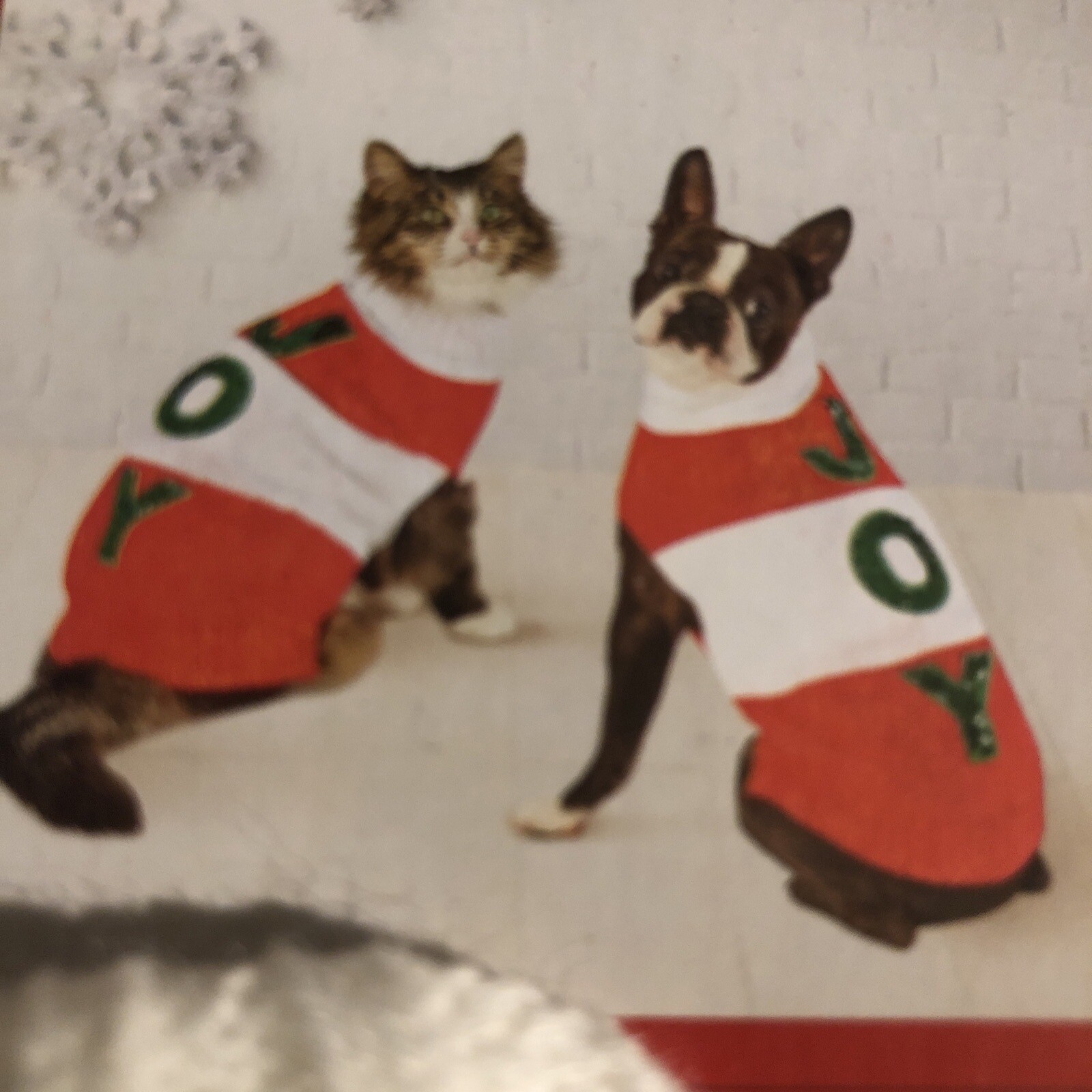 Wondershop Dog/Cat Pet Sweater Christmas Sequin Xtra Small Brand New Joy