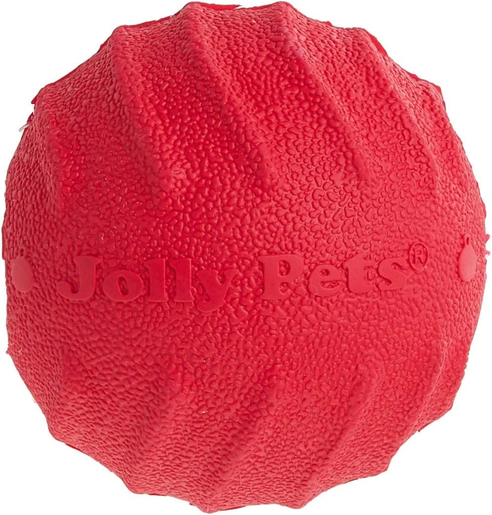 Jolly Pets Jolly Tuff Tosser Unique Rubber Durable Interactive Dog Toy 3 inch