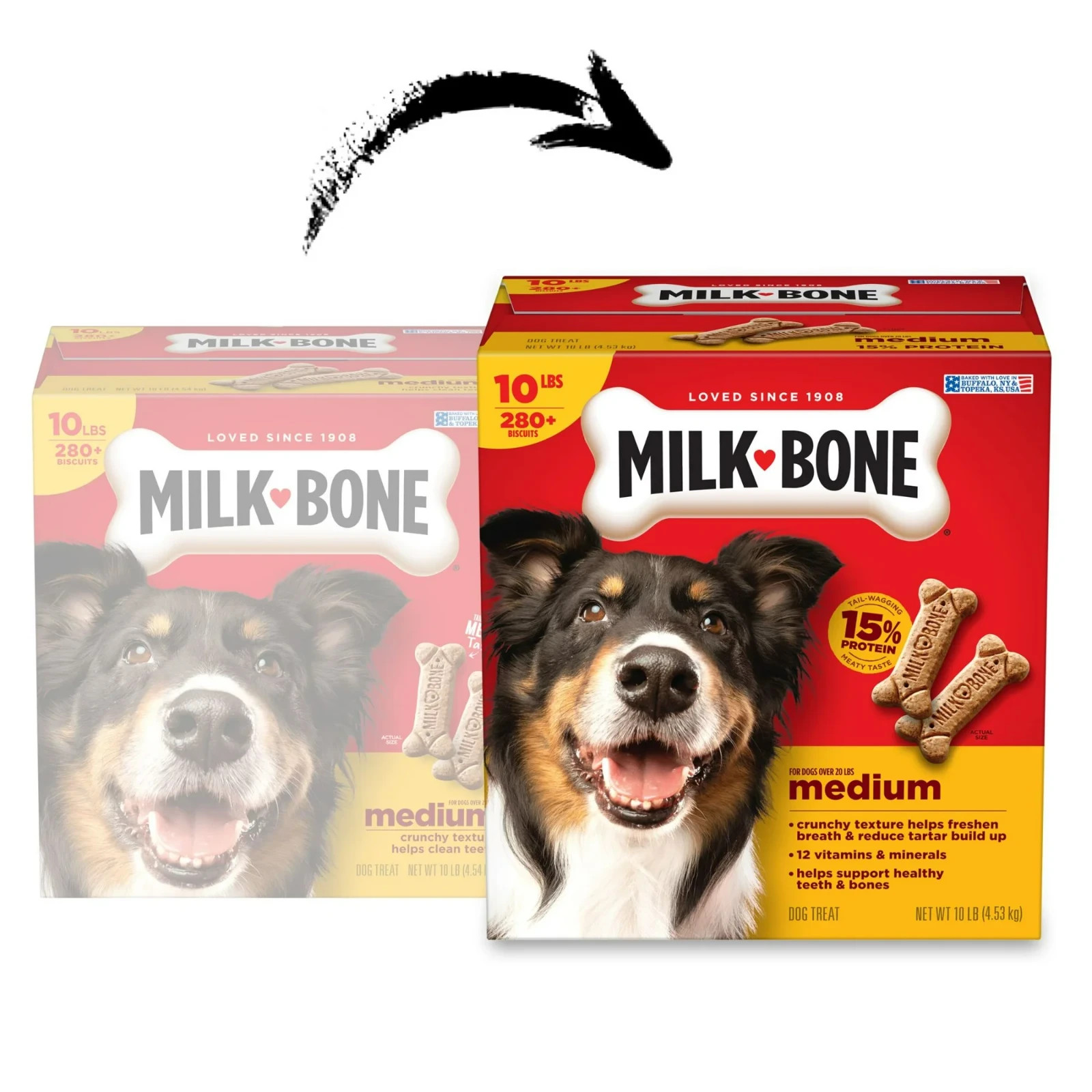 Milk-Bone Original Dog Biscuits, Medium Crunchy Dog Treats, 10 lbs