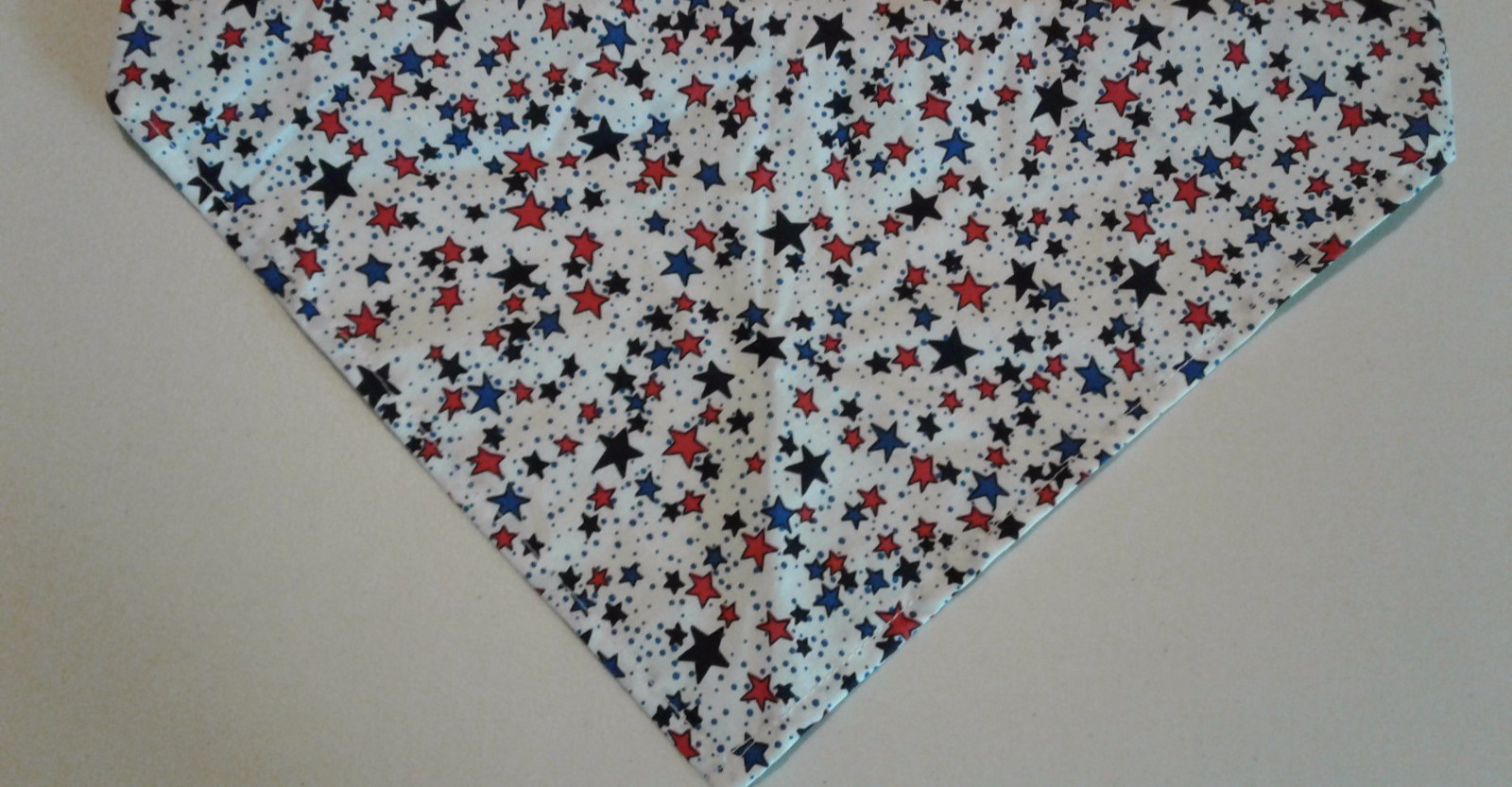 Dog Bandana/Scarf, Patriotic, Stars, Red, White, Blue, XS, S, M, L
