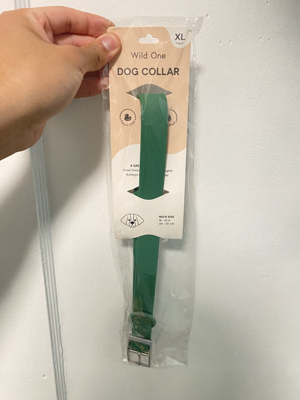 Wild One Dog Collar Size Extra Large Spruce Green