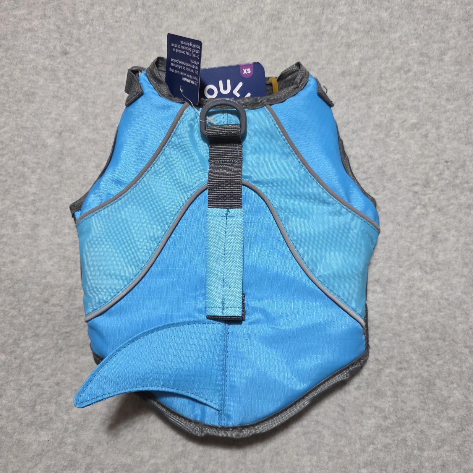 Youly Dog Shark Float Floatation Vest XS Xtra Small Blue Gray