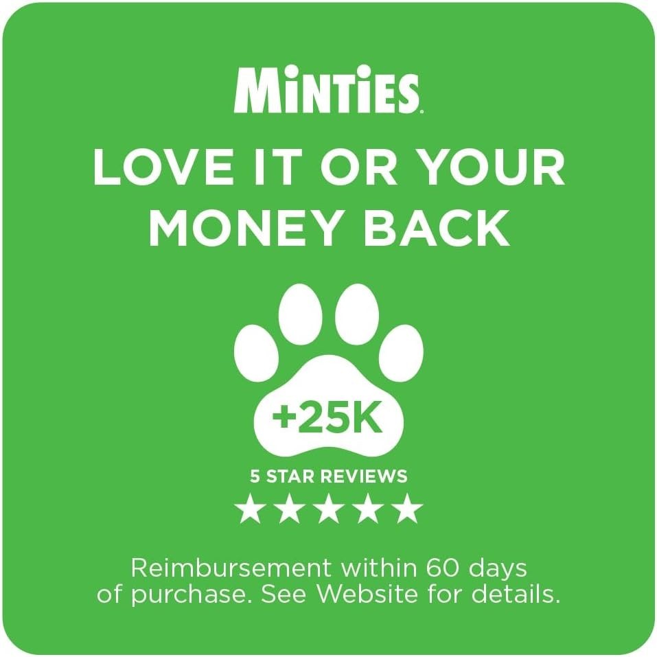 Vet Recommended Dog Dental Bones – Fresh Mint Flavor, 40 Chews for Small Dogs