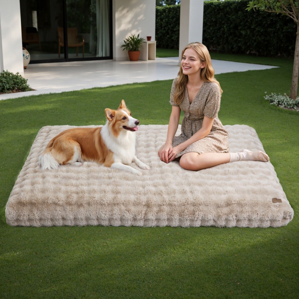 BingoPaw M L XL XXL XXXL XXXXL Dog Bed Soft Plush Anti Anxiety Pet Beds Washable