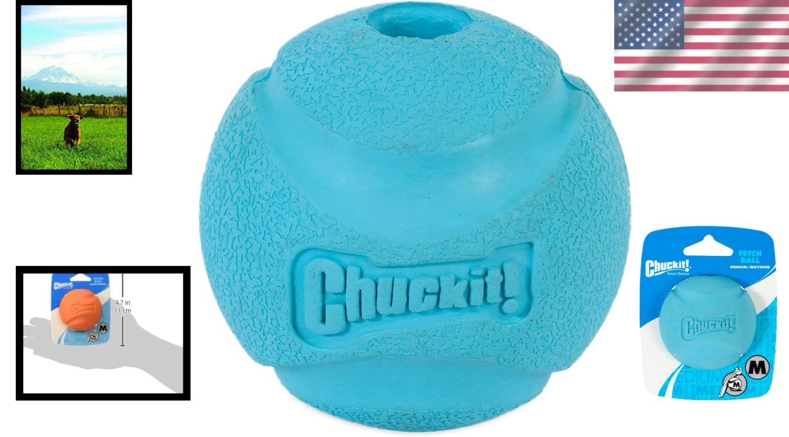 High-Bounce Fetch Ball for Dogs – Vanilla Scented, 2.5 Inch for Medium Breeds