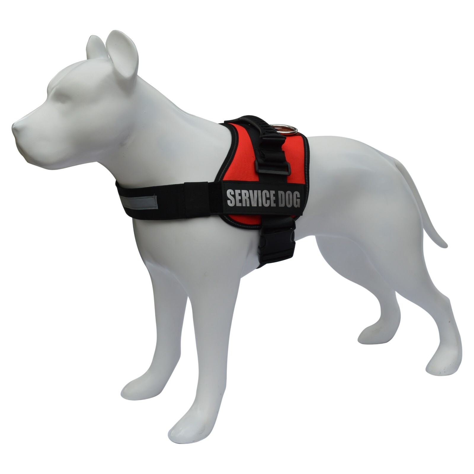 ALBCORP Reflective Service Dog Vest Harness, Woven Nylon with Adjustable Straps