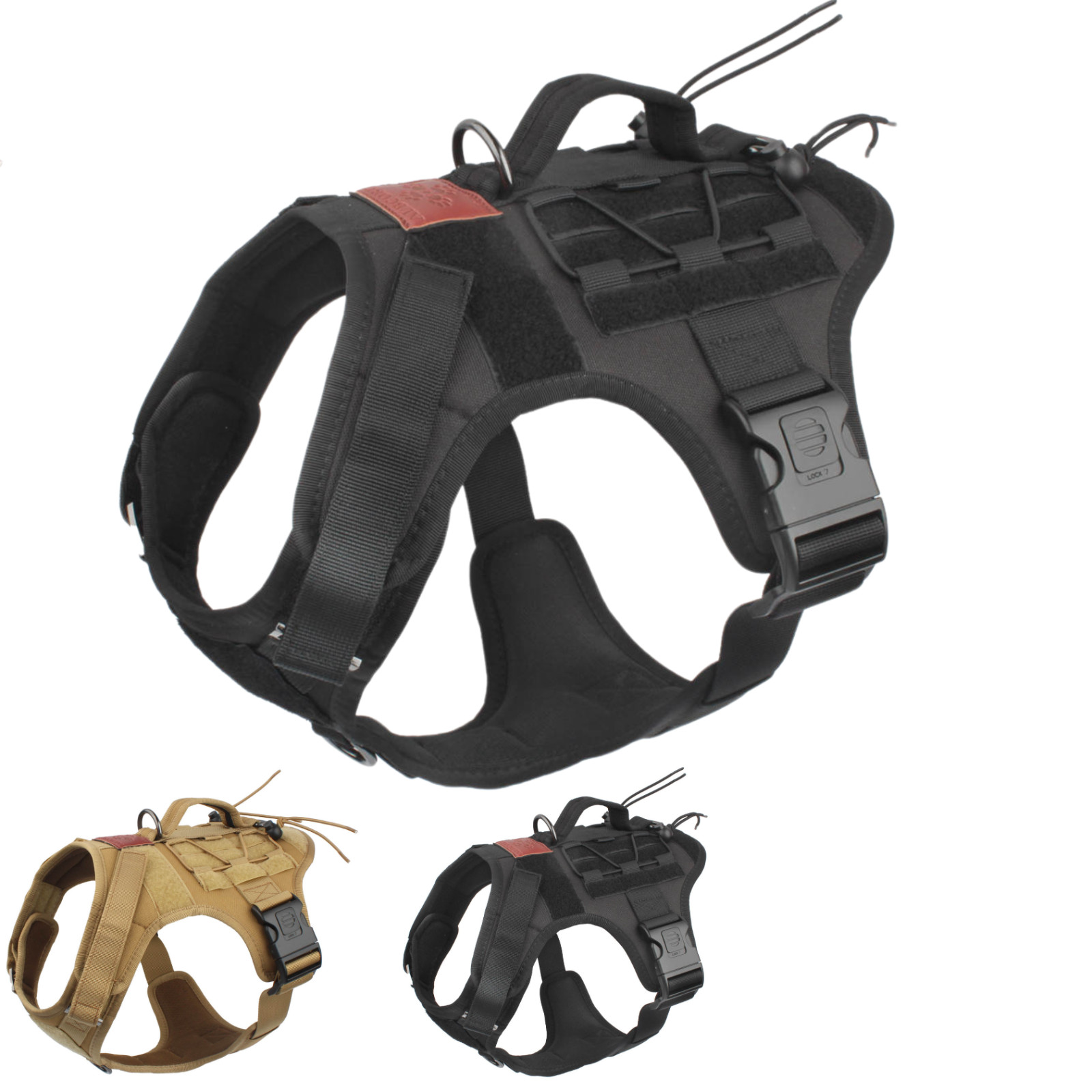 ALBCORP Tactical Dog Vest Harness – Military K9 Dog Training Vest – Working Dog