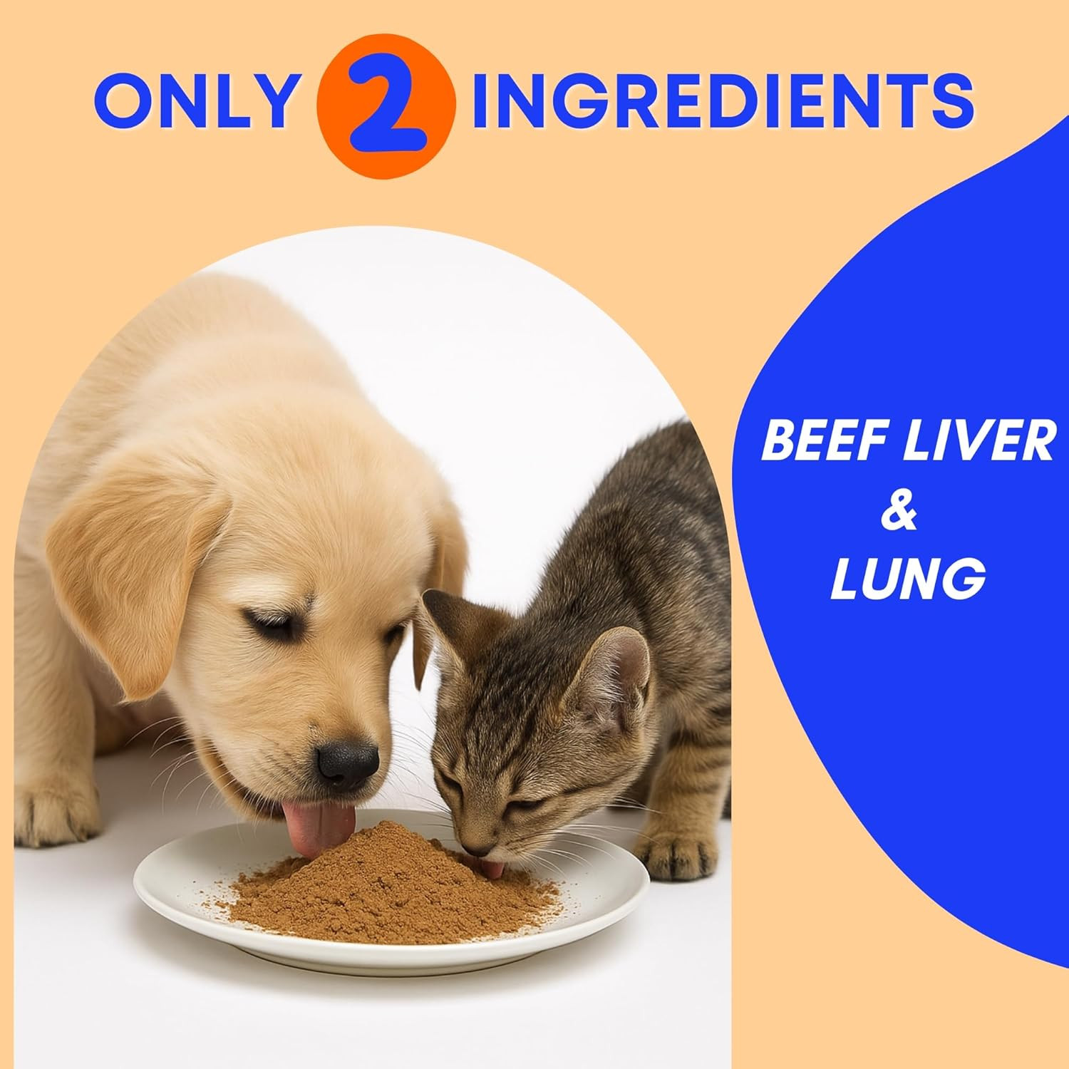 Beef Liver Food Toppers Dogs Cats 100% Natural High Protein Dog Seasoning Food