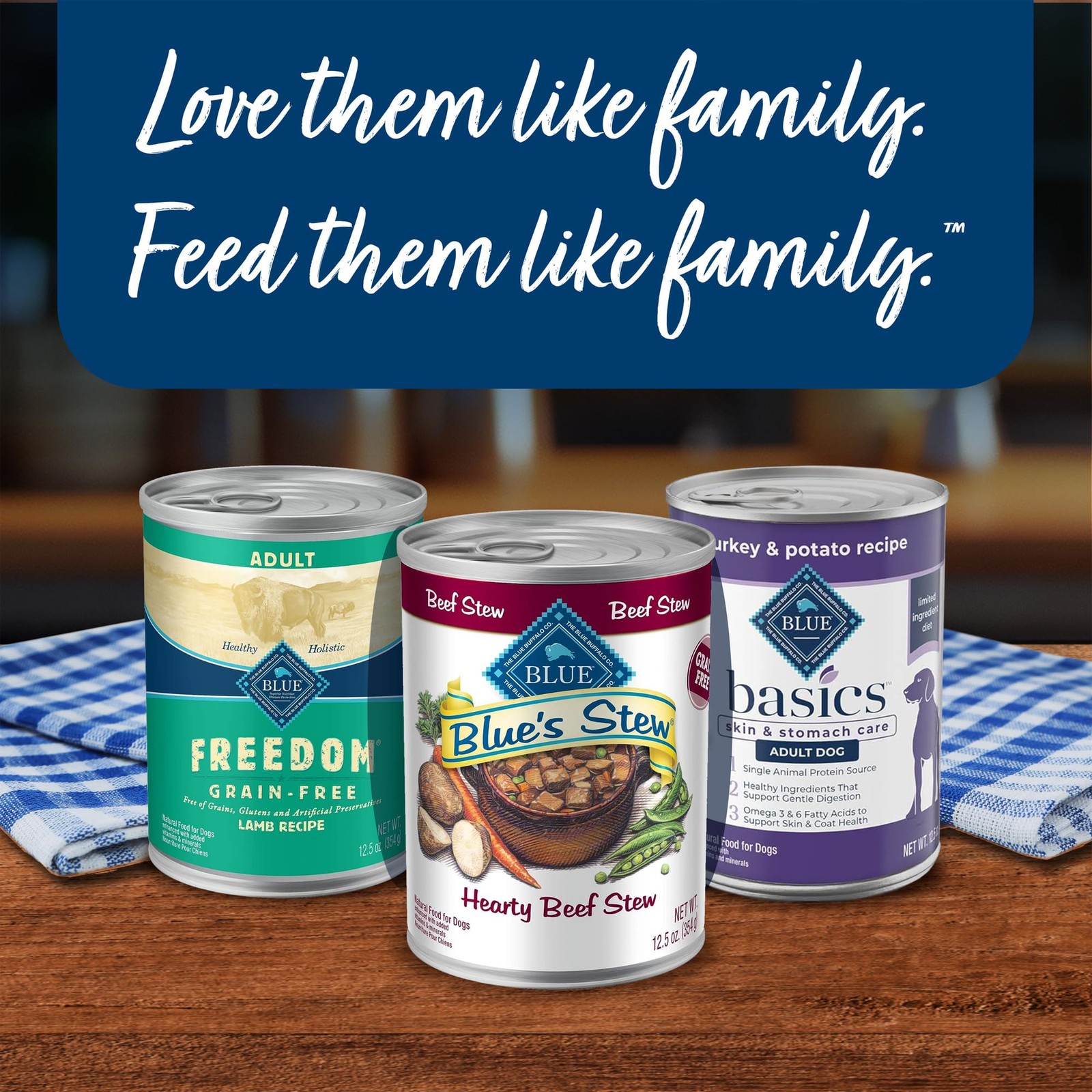 Blue Buffalo Blue’s Stew Natural Wet Dog Food, Made with Natural 6 Count