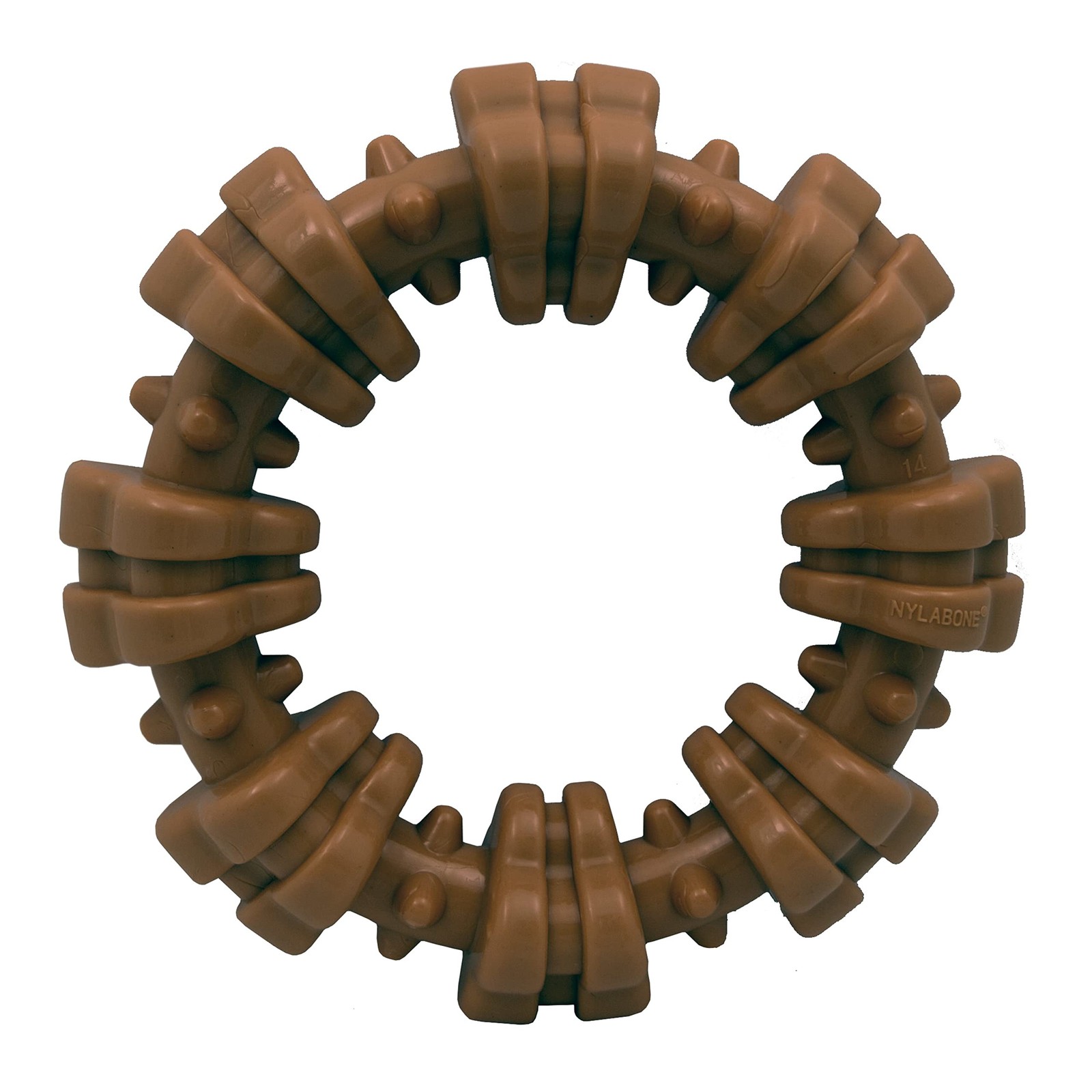 Nylabone Power Chew Small Textured Ring Durable Dog Toy for Aggressive Chewers