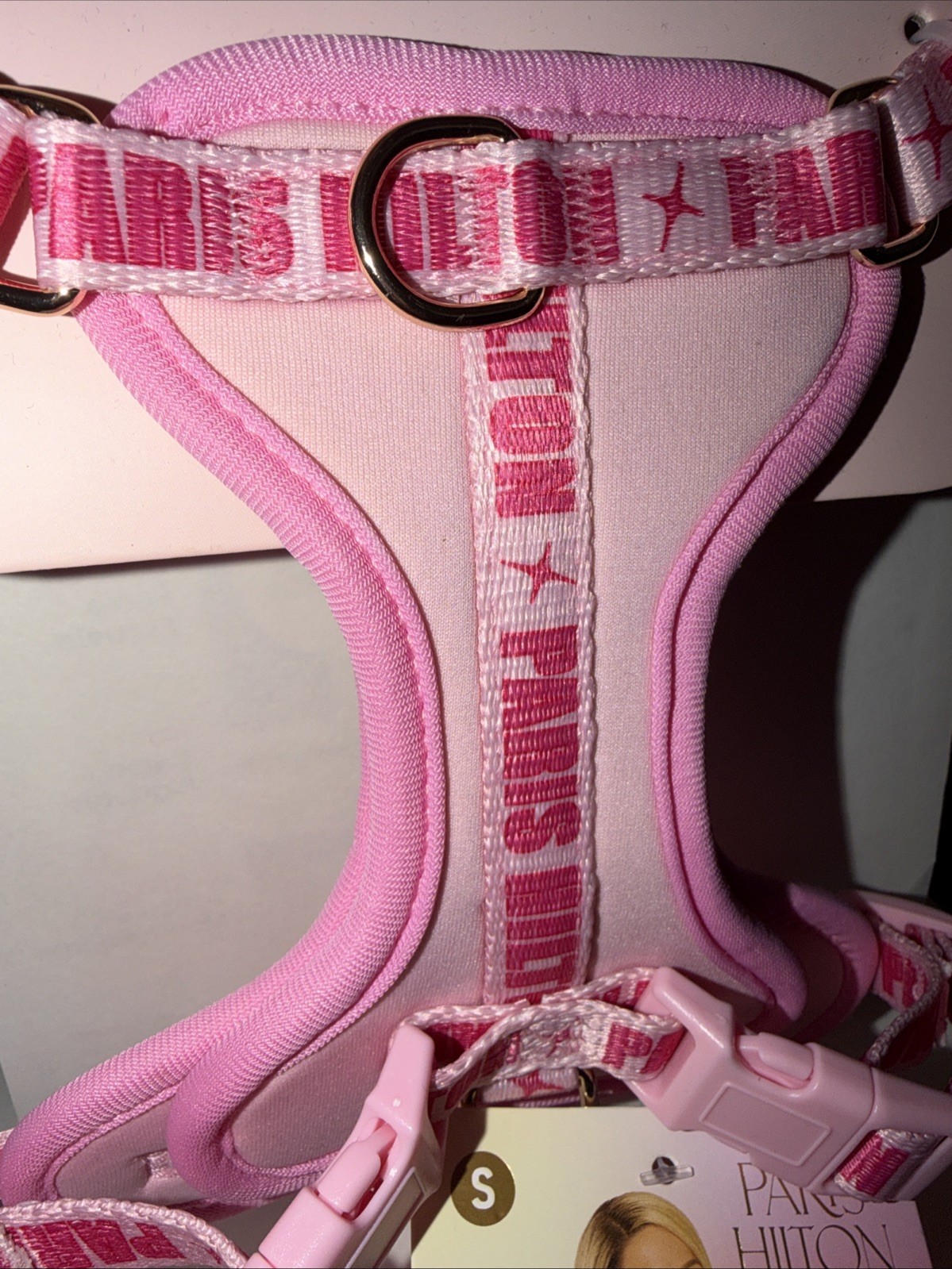 PARIS HILTON 🐶Sz: Small Dog Harness Pink 15-19” Pomeranian,Shih Tzu,BichonFrise