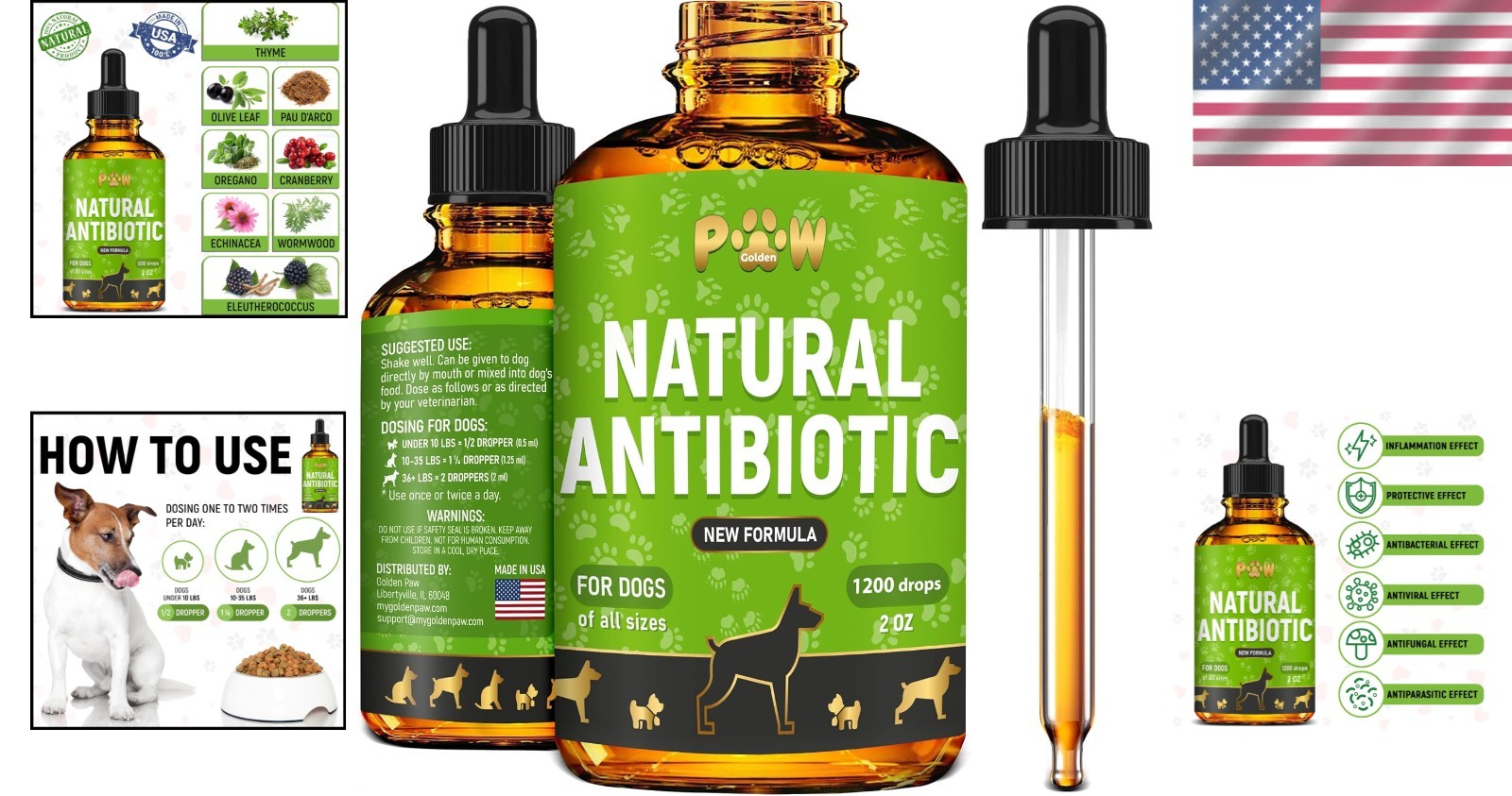 Natural Drops for Dogs to Support Urinary Tract and Overall Wellbeing 2 Ounces