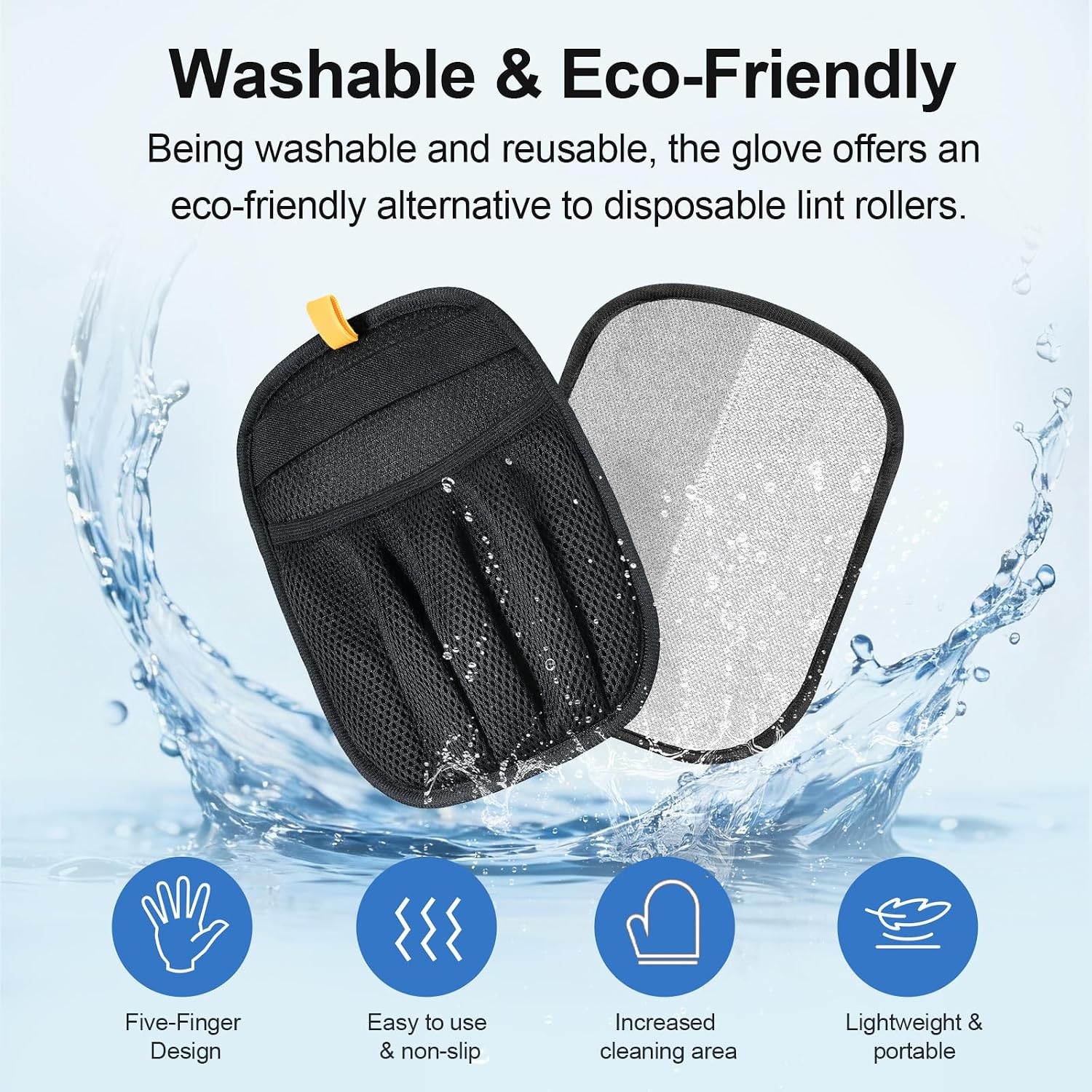 Pet Hair Removal Glove Electrostatic Reusable Five Finger for Dogs Cats Couch Ca