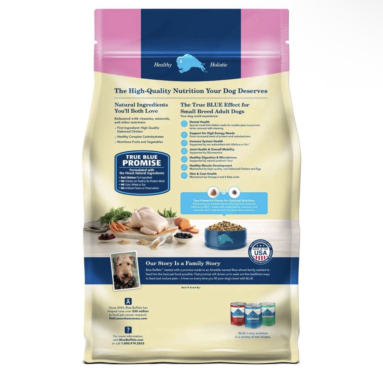 Blue Buffalo Life Protection Formula Adult Small Breed Dry Dog Food, Supports