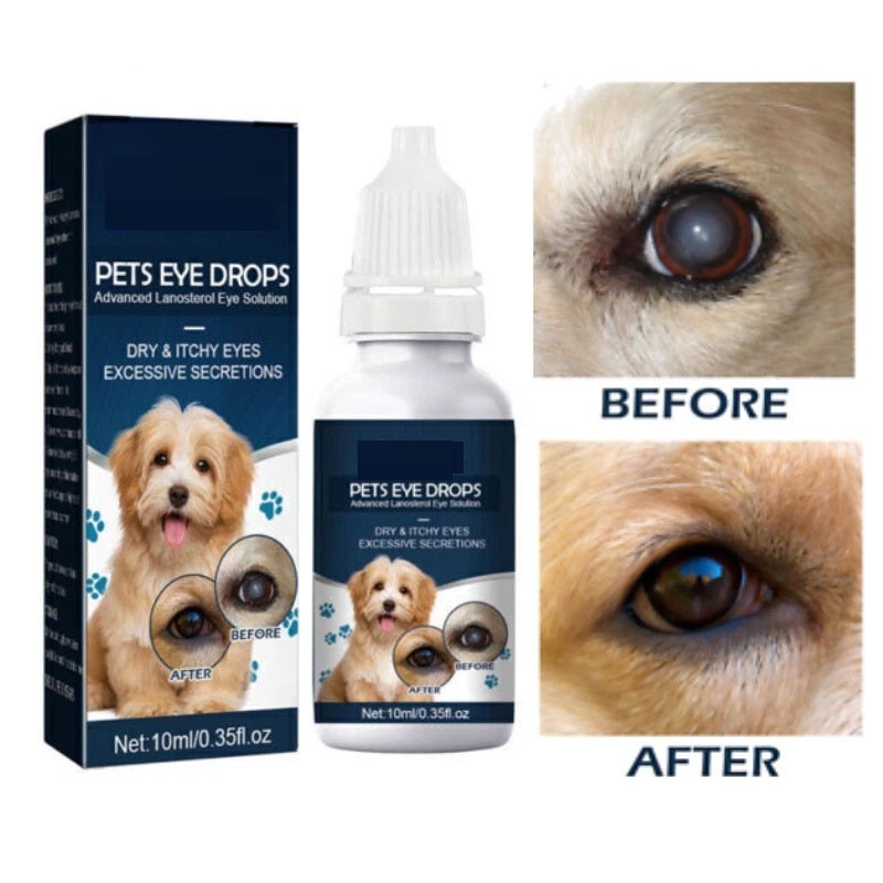 Lanosterol & NAC Dog/Cat Eye drops – Cataracts, Dry Eyes, Tearing, Lubricating