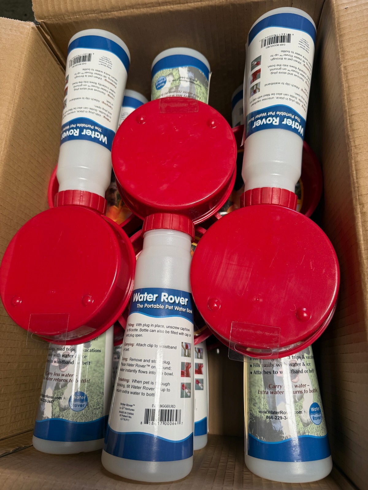 12 PIECES OF WATER ROVER FOR DOGS / PETS- master carton