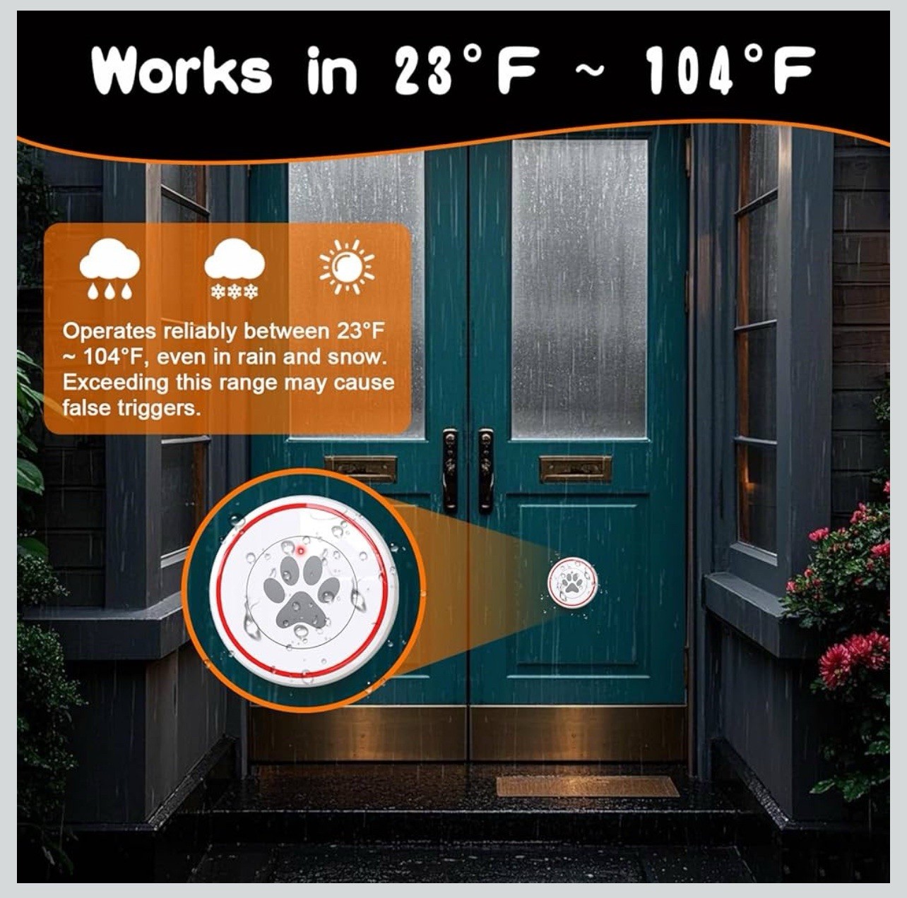 ChunHee Smart Dog Door Bell Wireless Puppy DoorBell for Potty Training NEW