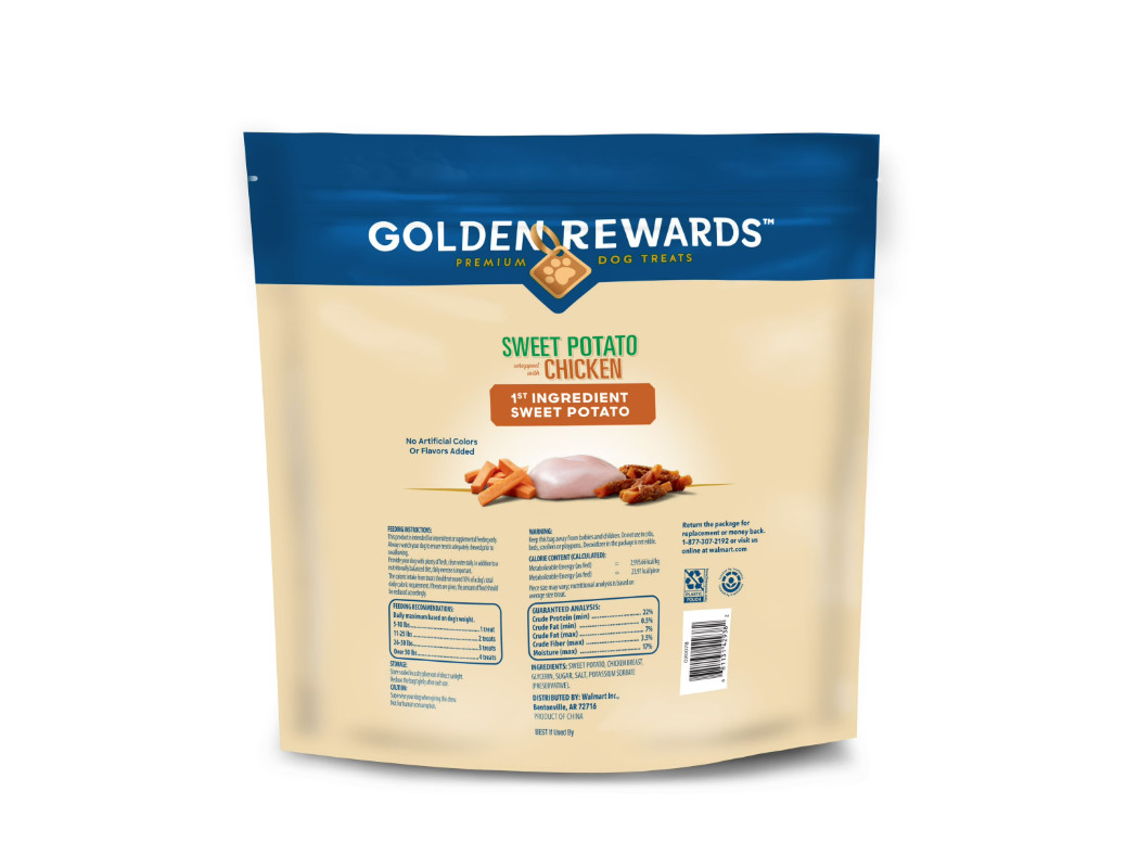 Golden Rewards Sweet Potato Wrapped with Chicken Dog Treats, 64 oz