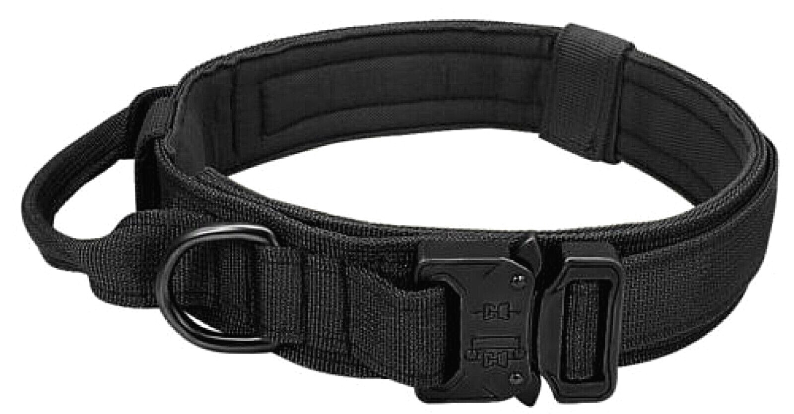 Collar + Leash Heavy Duty K9 Tactical Training Pet Dog Metal Buckle M, L, XL New