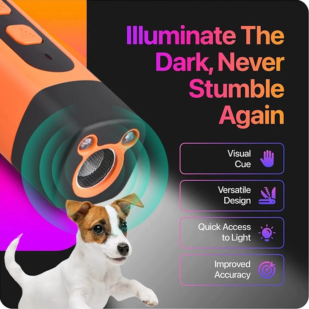 Ultrasonic Dog Repeller Anti Bark Device Stop Barking Humane Pet Training Tool