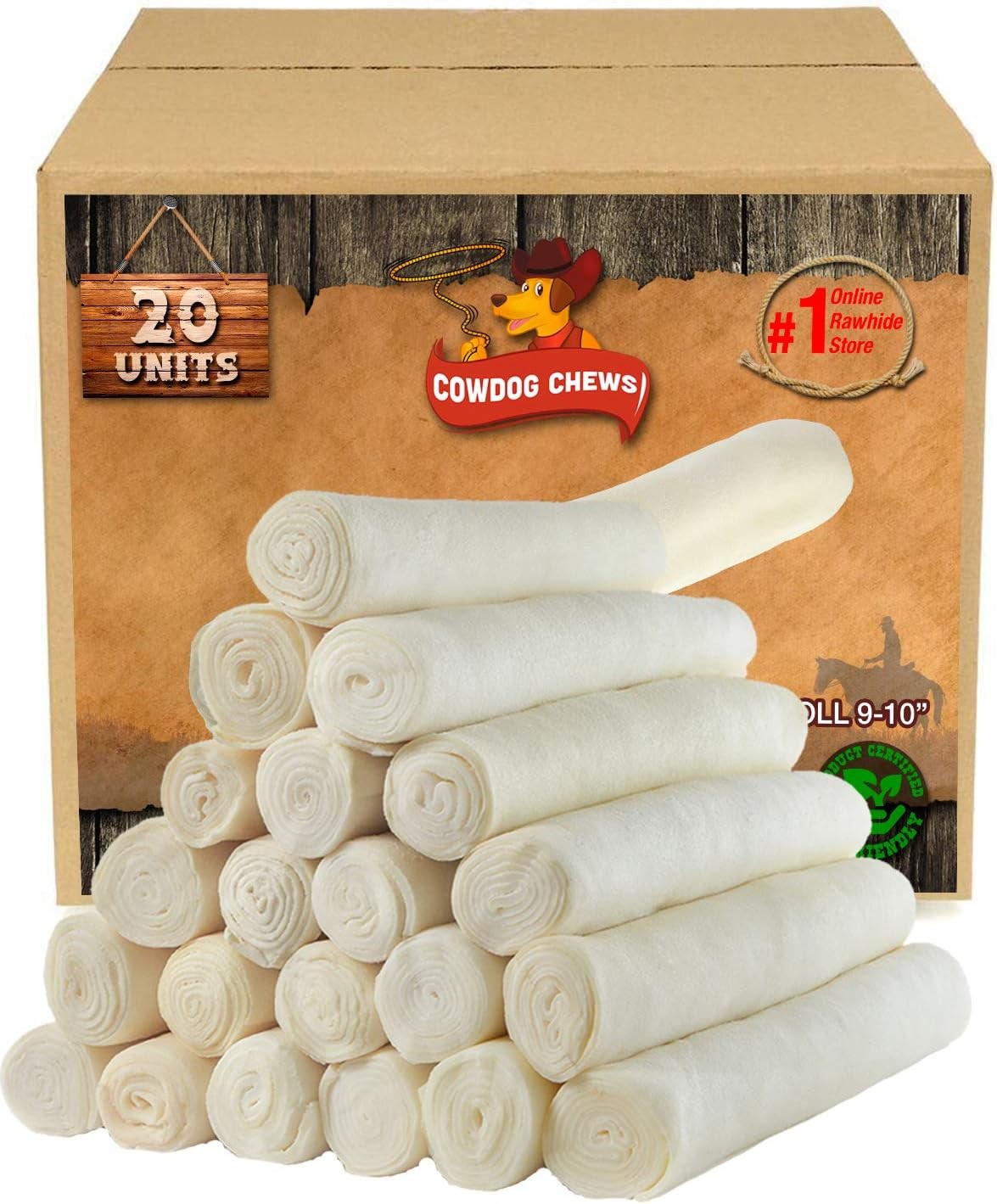 Cowdog Chews Retriever roll 9-10 inch All Natural 4 Pound (Pack of 1), Basic