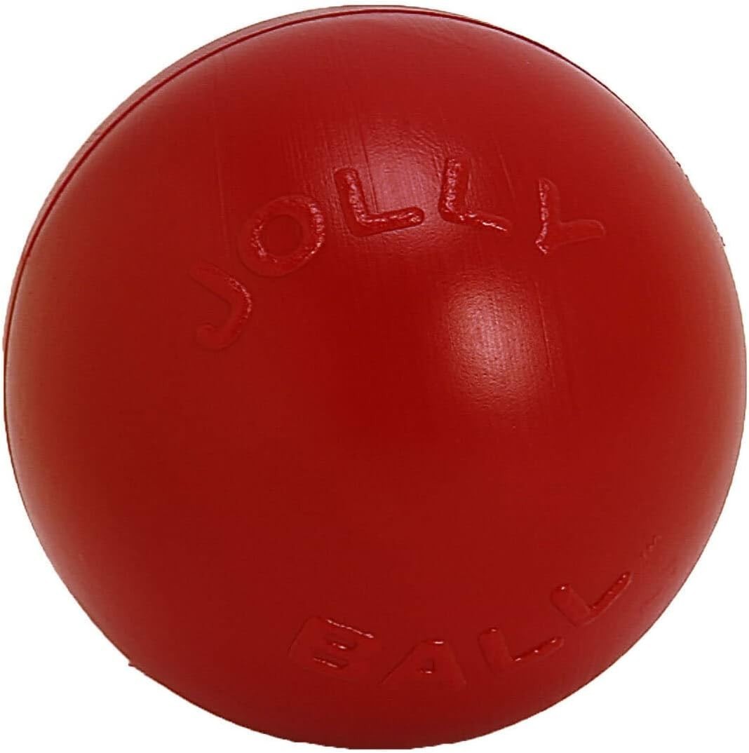 Jolly Pets Push-N-Play Ball – 14-Inch Blue Durable Toy for Ultimate Outdoor Play