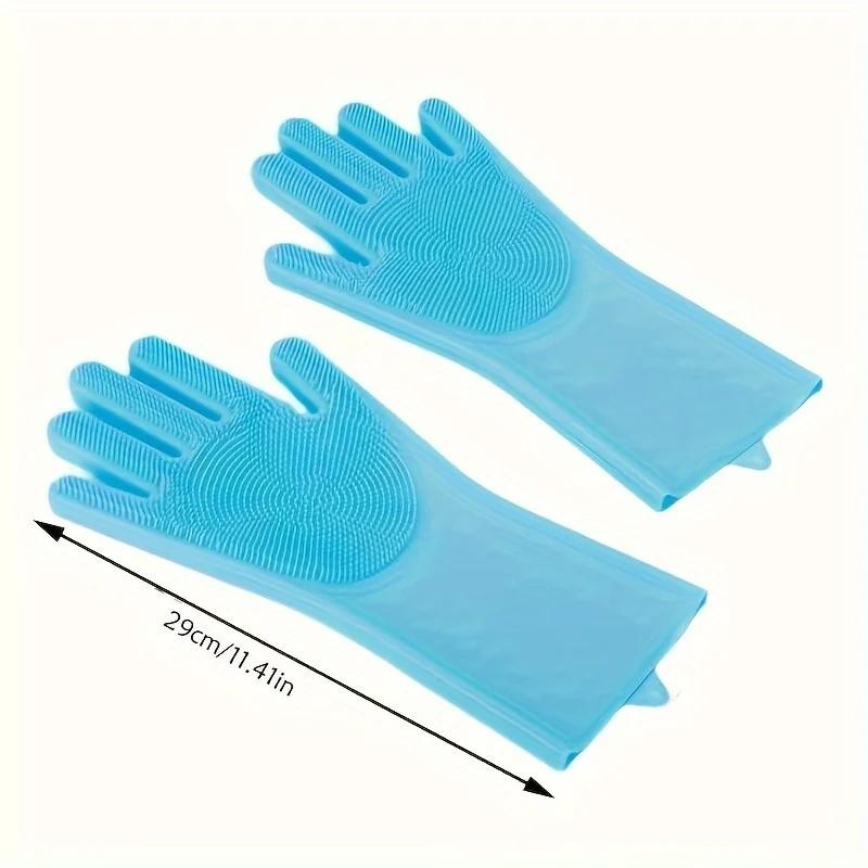 Pet Grooming Cleaning Gloves Dog Cat Bathing Shampoo Glove Scrubber Magic Dishwa