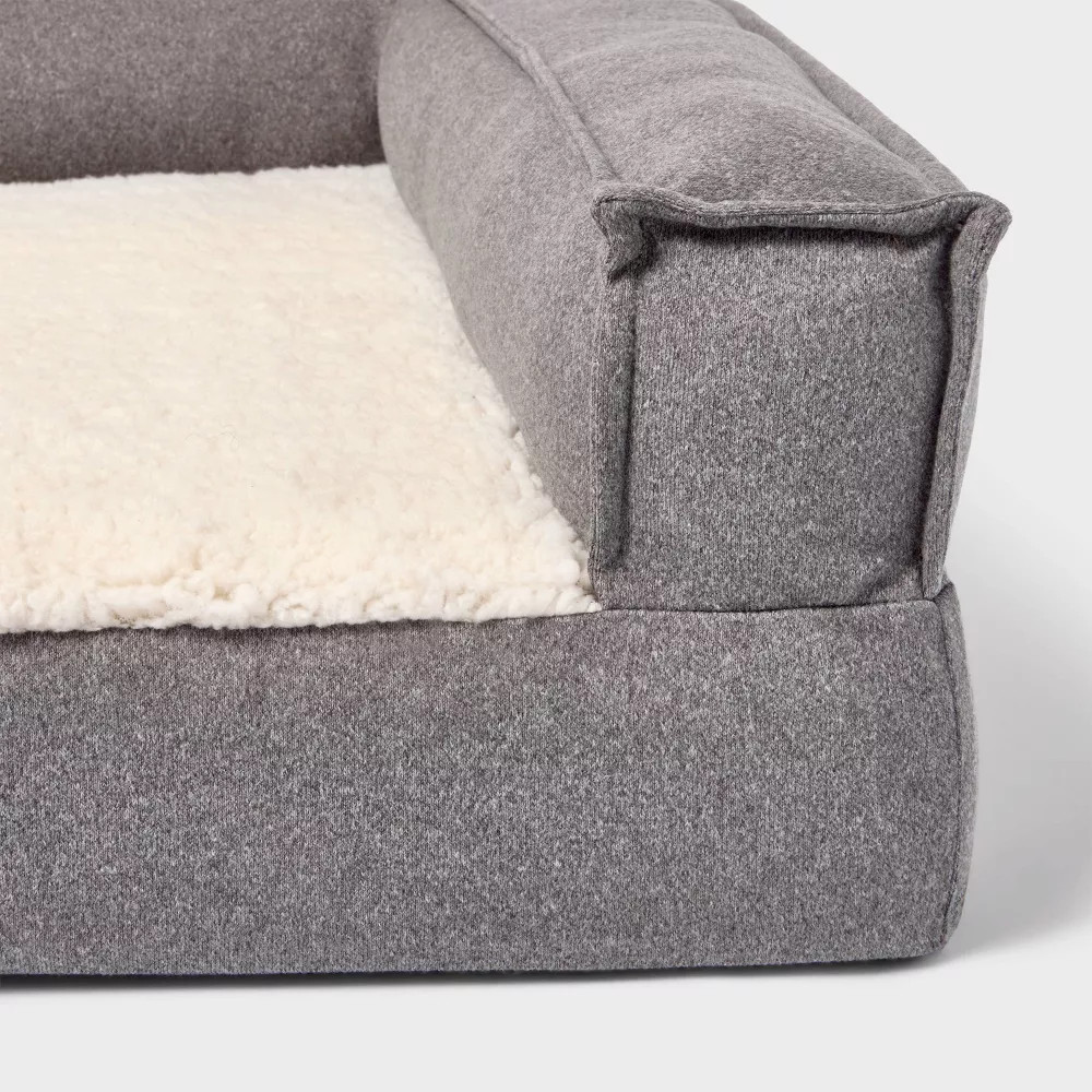 3-Sided Bolster Dog Bed – L – Boots & Barkley