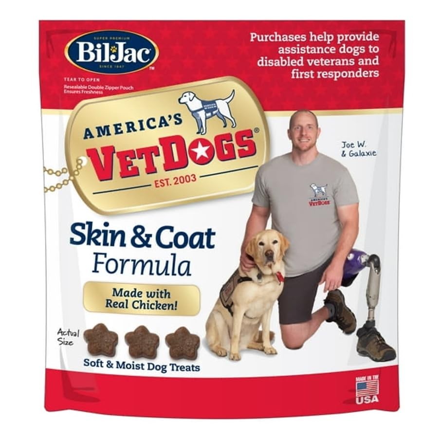American VetDogs Veteran’s K-9 Corps Dog Treats – Tasty 10 Ounce (Pack of 1)