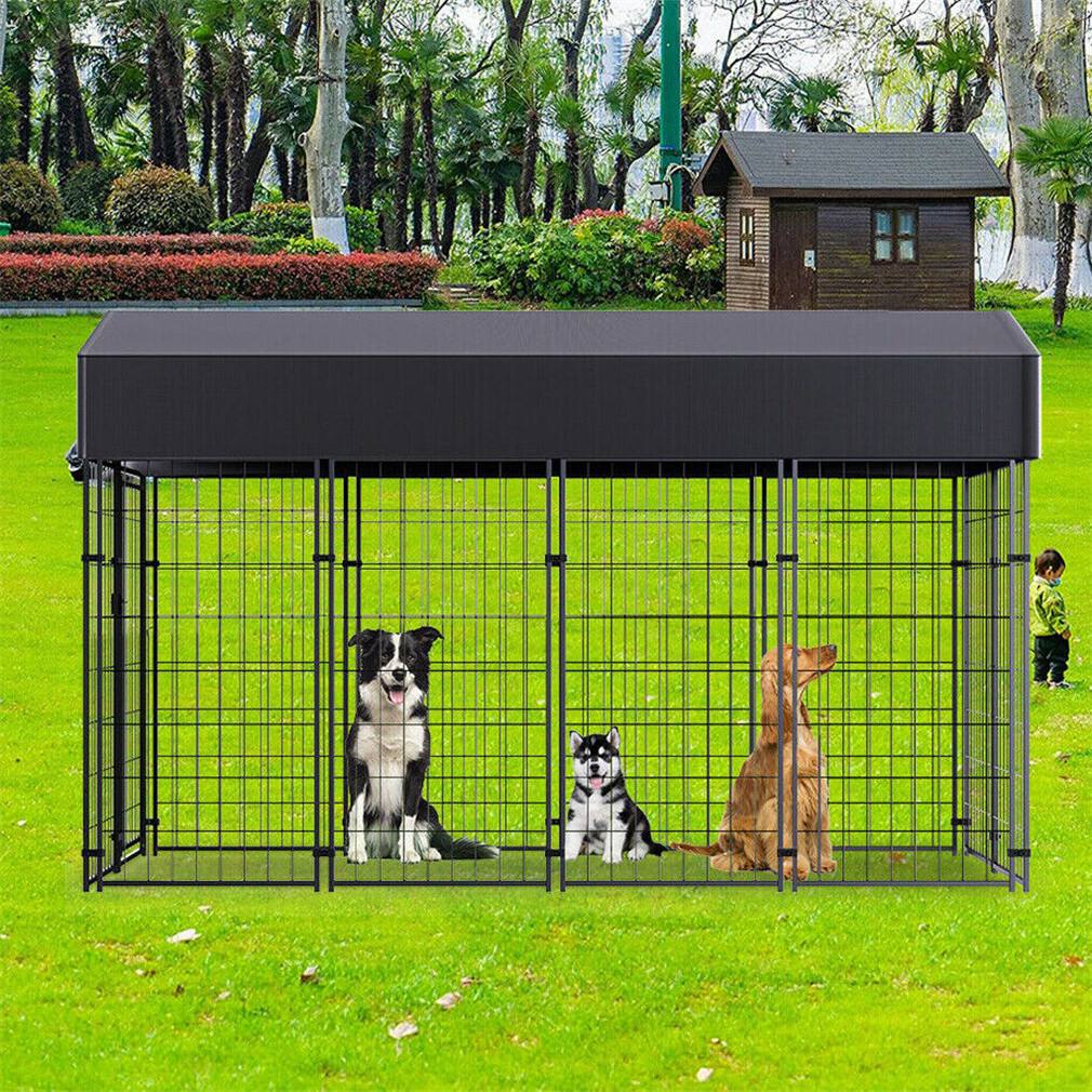 Jumbo Outdoor Dog Kennel Heavy Duty Pet Playpen Pre-galvanized Animal Cage Fence
