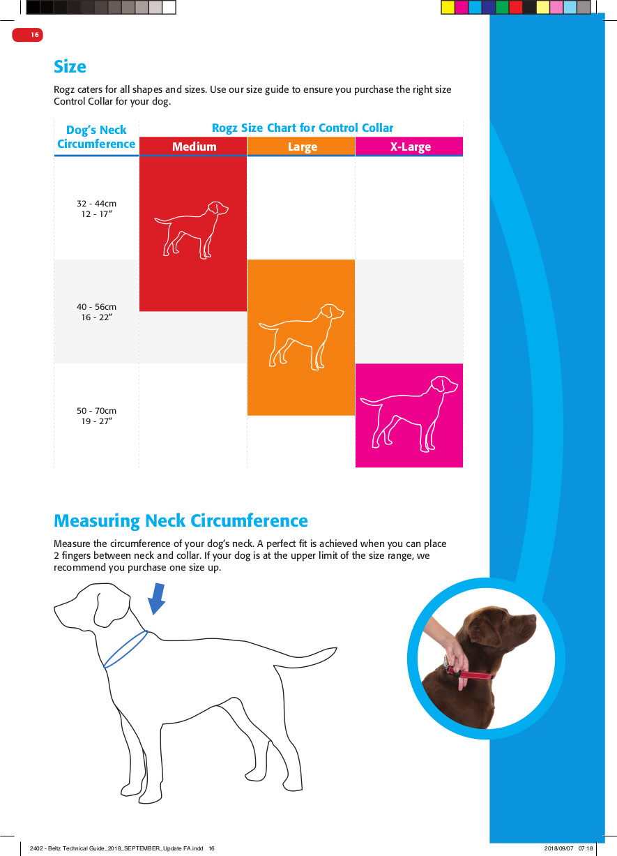 Rogz Dog Obedience Training Collar Reflective S-M-L-XL-XXL