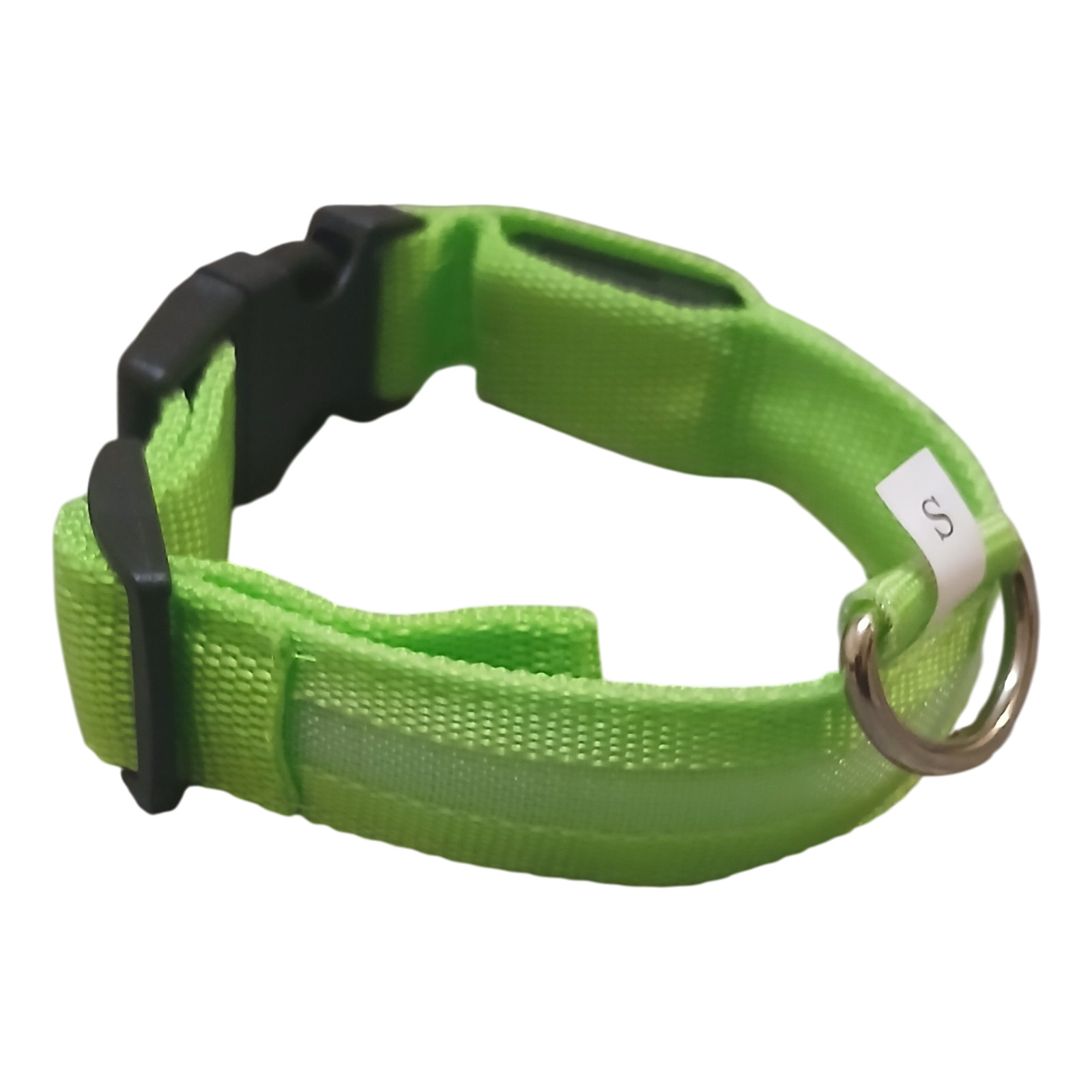 Adjustable LED Dog Collar Light Up Blinking Night Safety Nylon Waterproof