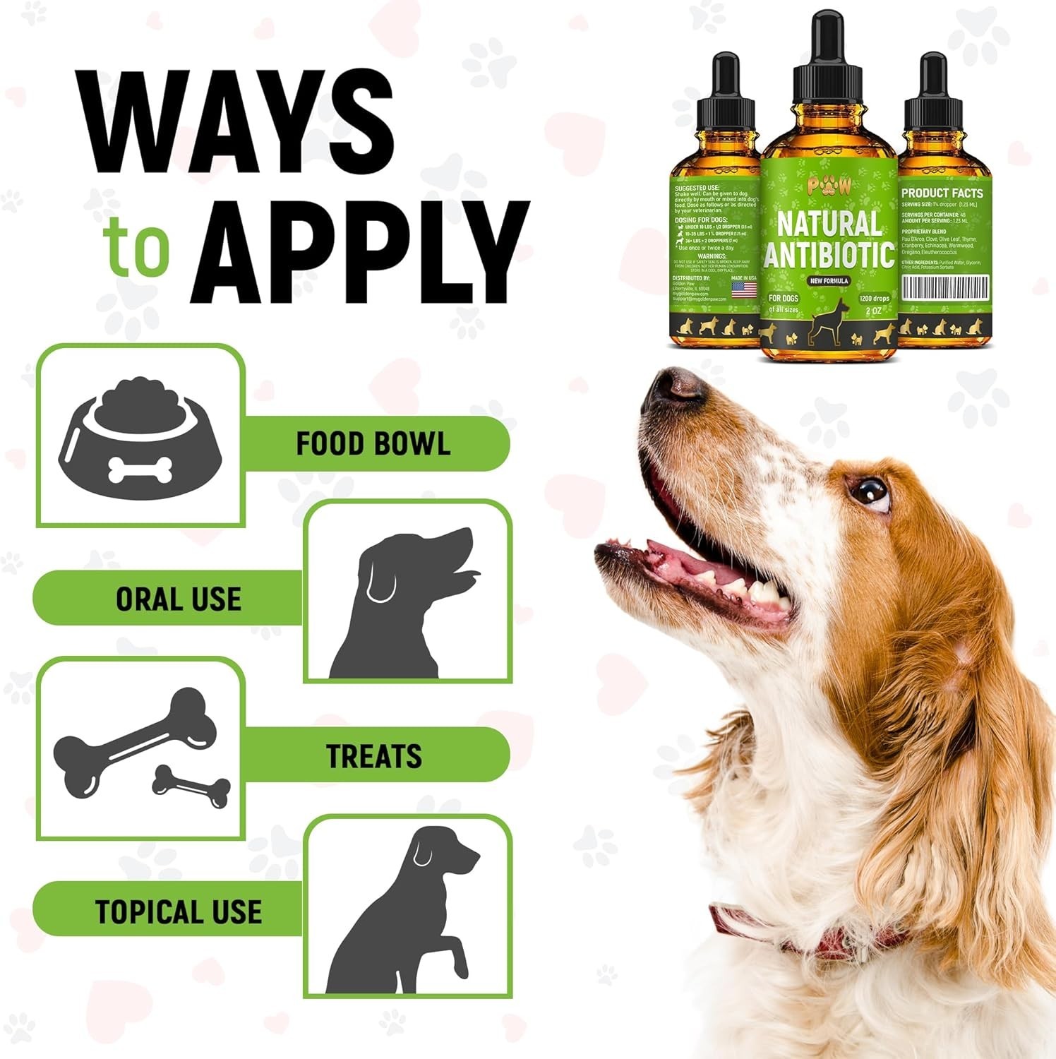 Natural Drops for Dogs to Support Urinary Tract and Overall Wellbeing 2 Ounces