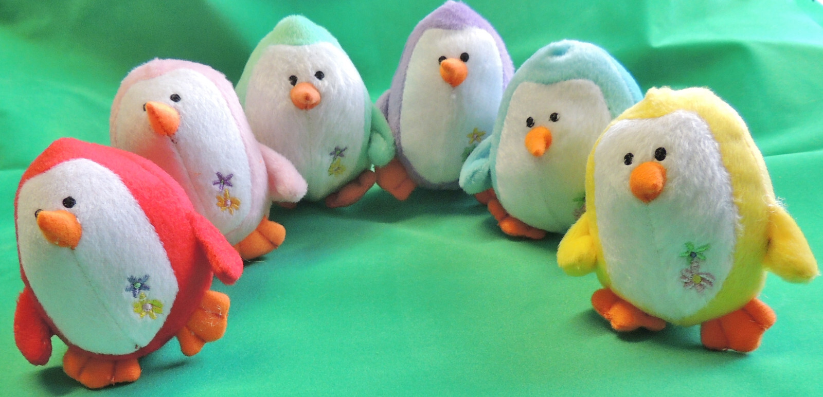 (1) ~3-1/2″ Soft Plush Adorable Baby Penguin Small Dog Squeek Toy Play Fetch Fun