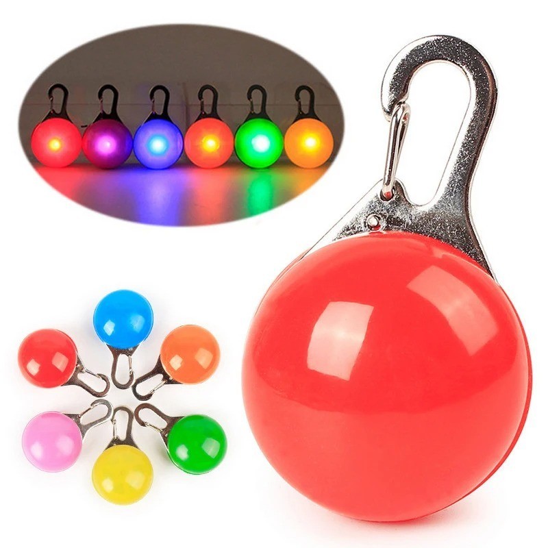 2pcs LED Luminous Dog Cat Collar Glow Necklace Night Safety Pet Random Color Set