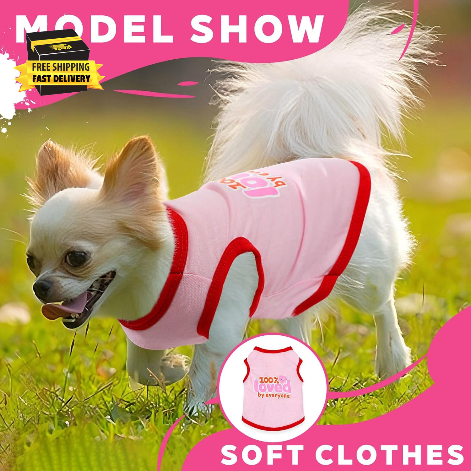 4 Pieces Chihuahua Clothes Cute Dog Clothes for Small Dogs Girl Puppy Shirt York