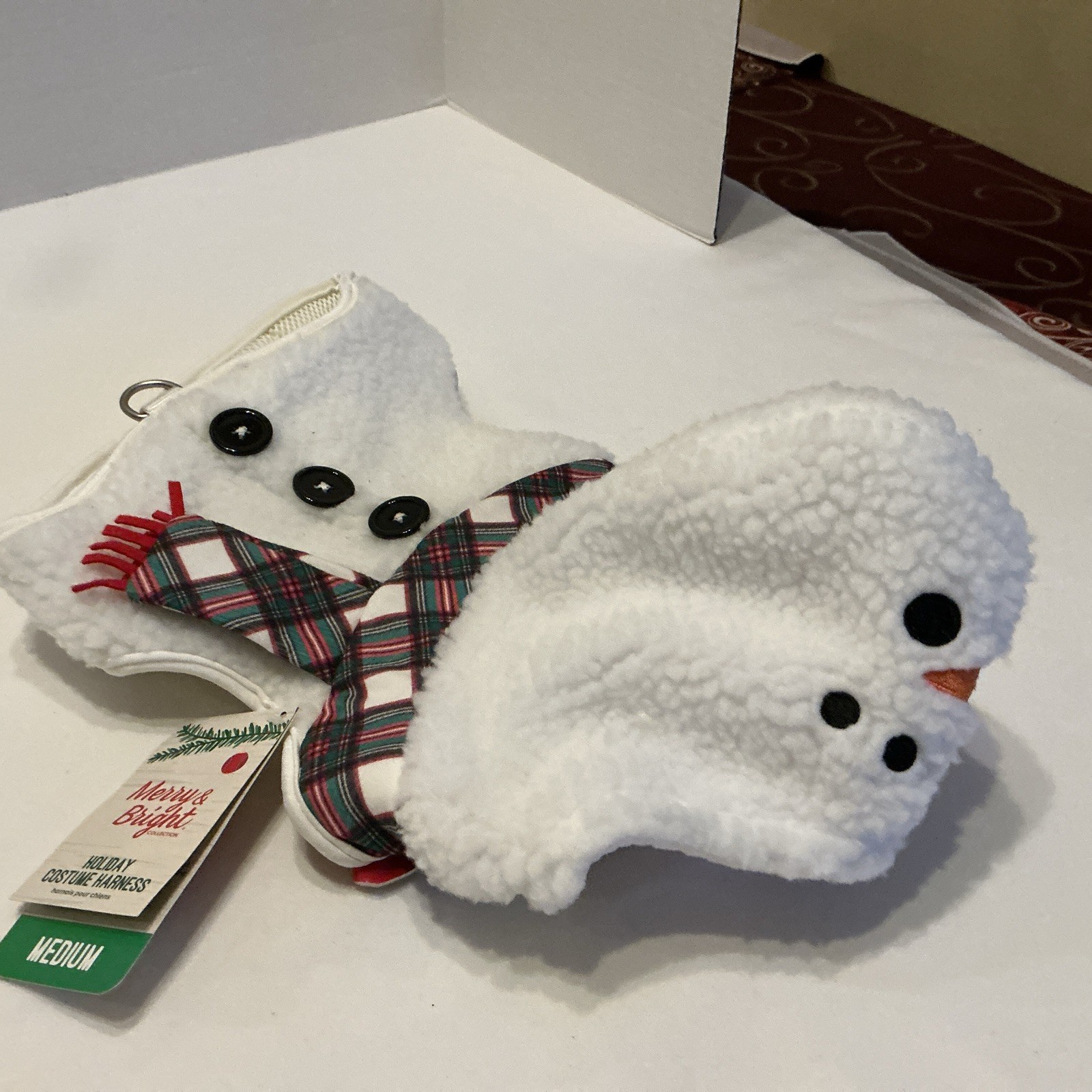 Merry & Bright Holiday Vest Harness SNOWMAN Medium High Quality Comfort Walking