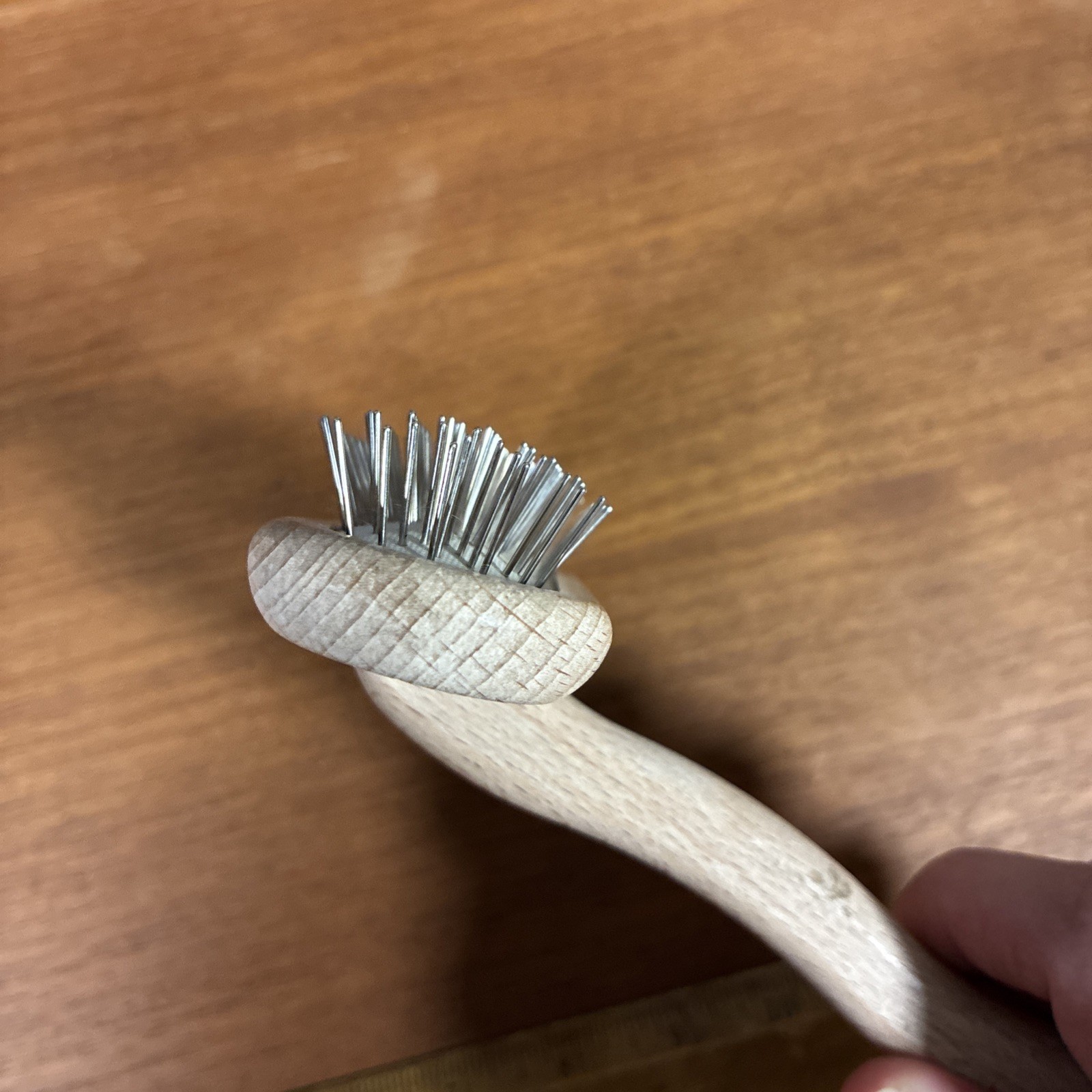 Mini Grooming Brush Comfortable High-Grade Stainless Steel Rounded 16 mm Medium
