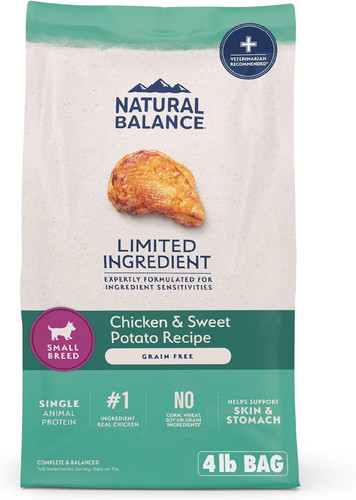 Natural Balance Limited Ingredient Small Breed Adult 4 Pound (Pack of 1)