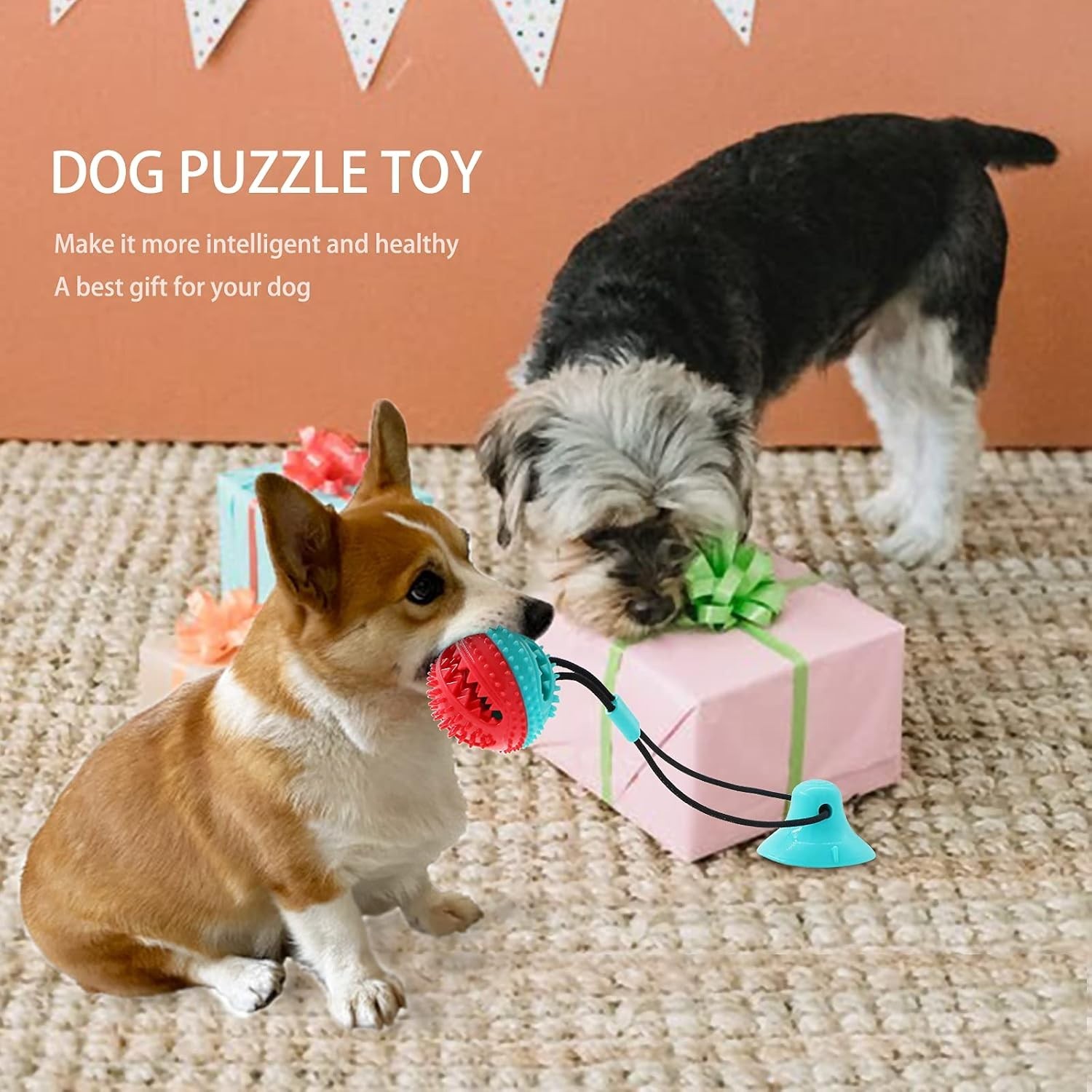 Dog Toys Dog Chew Toys for Aggressive chewers Puppy Dog Training Treats Teeth…