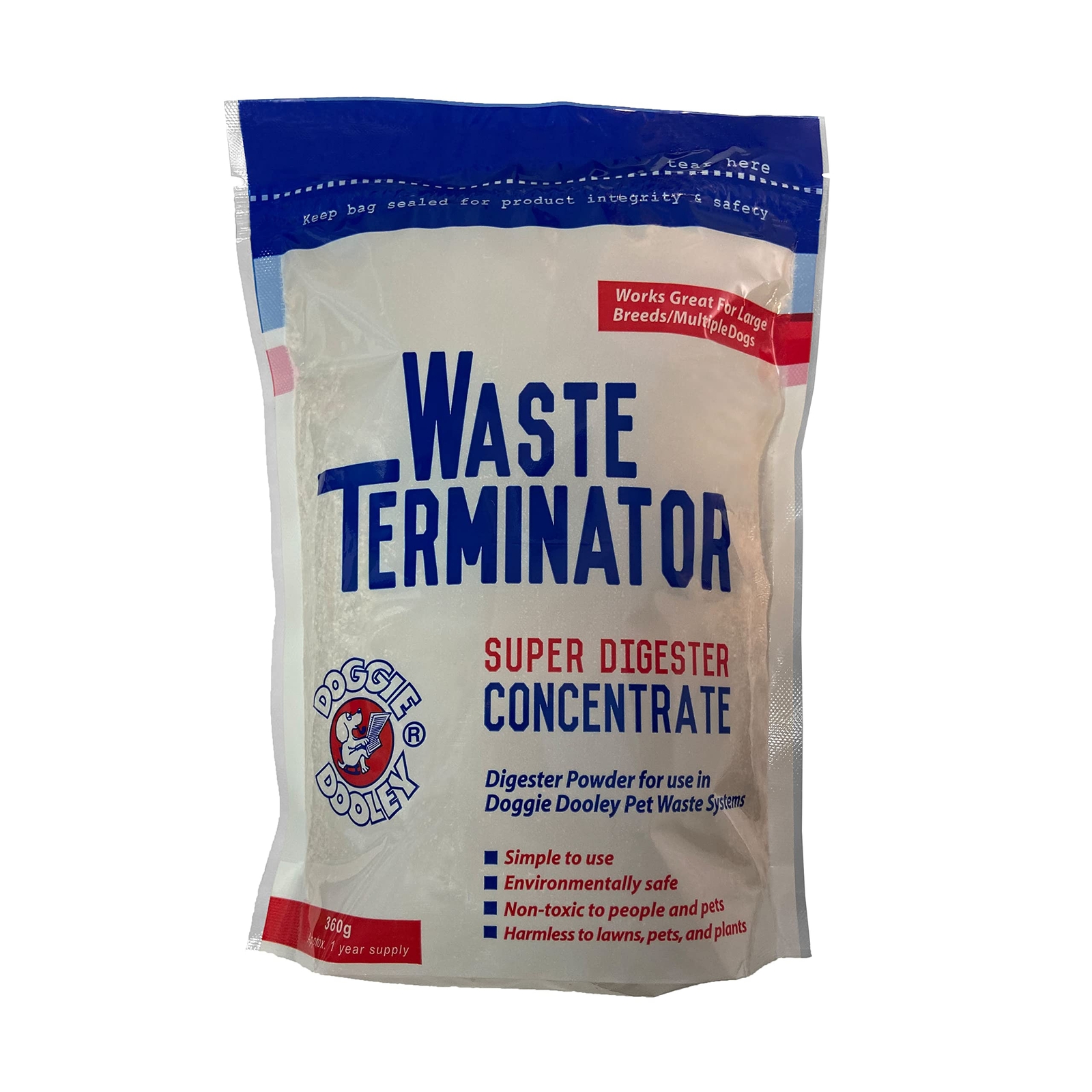 Pet Waste Digester Powder 360g Odor Control for Doggie Dooley Systems