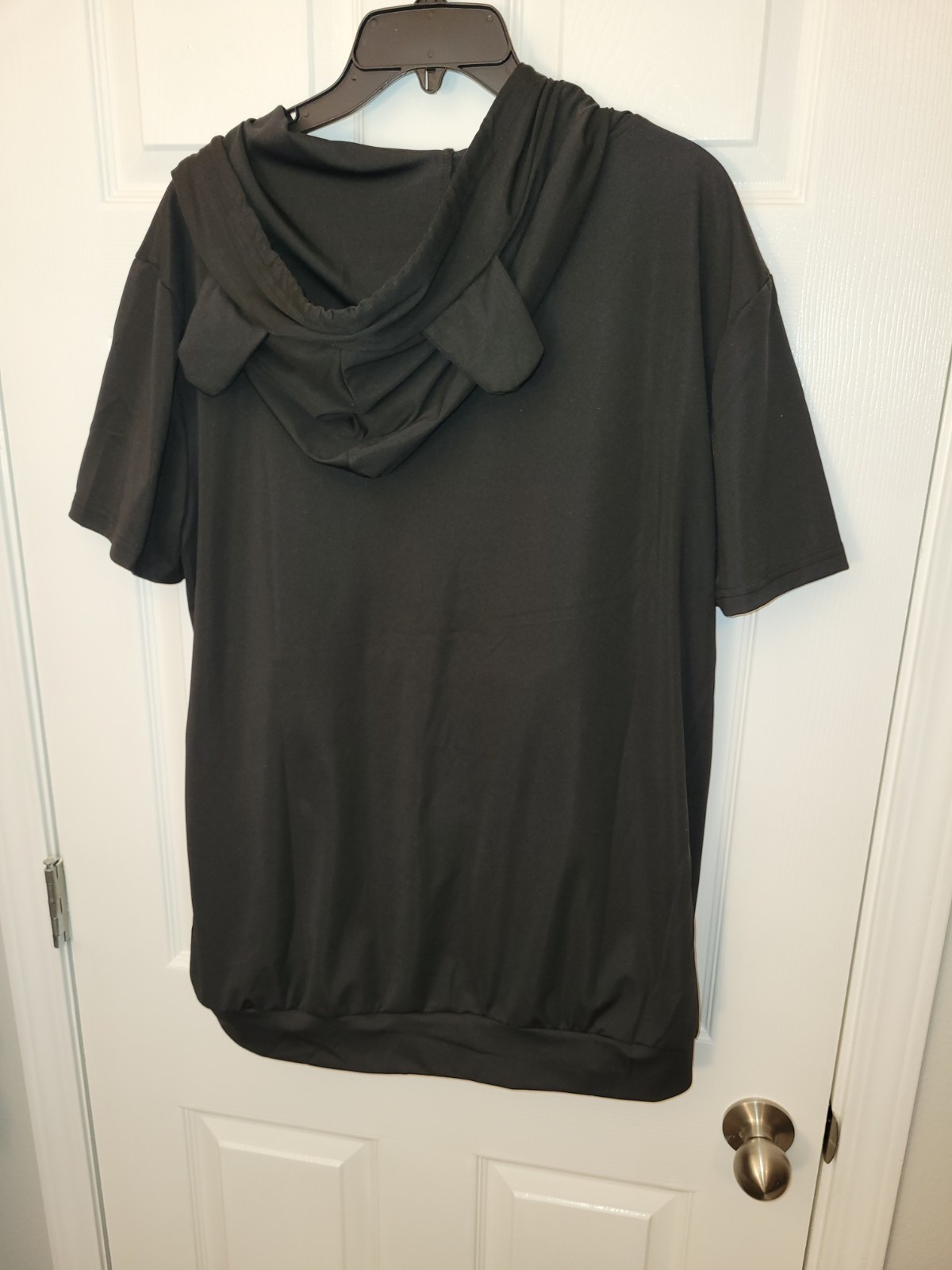 YYW Small Pet Carrier Hoodie Black Short Sleeve Unisex Size XXL Cat or Dog