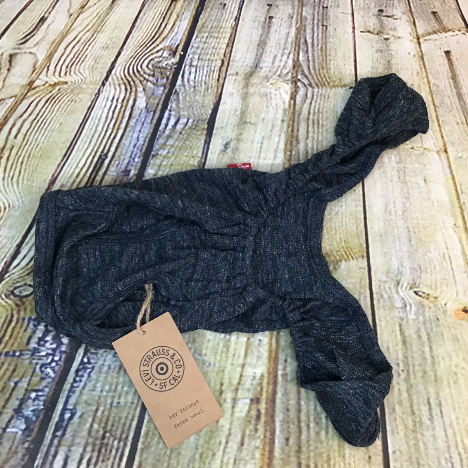 Levi’s Strauss Limited Edition Gray Cotton Small Dog Cat Pajamas PJs Size XS