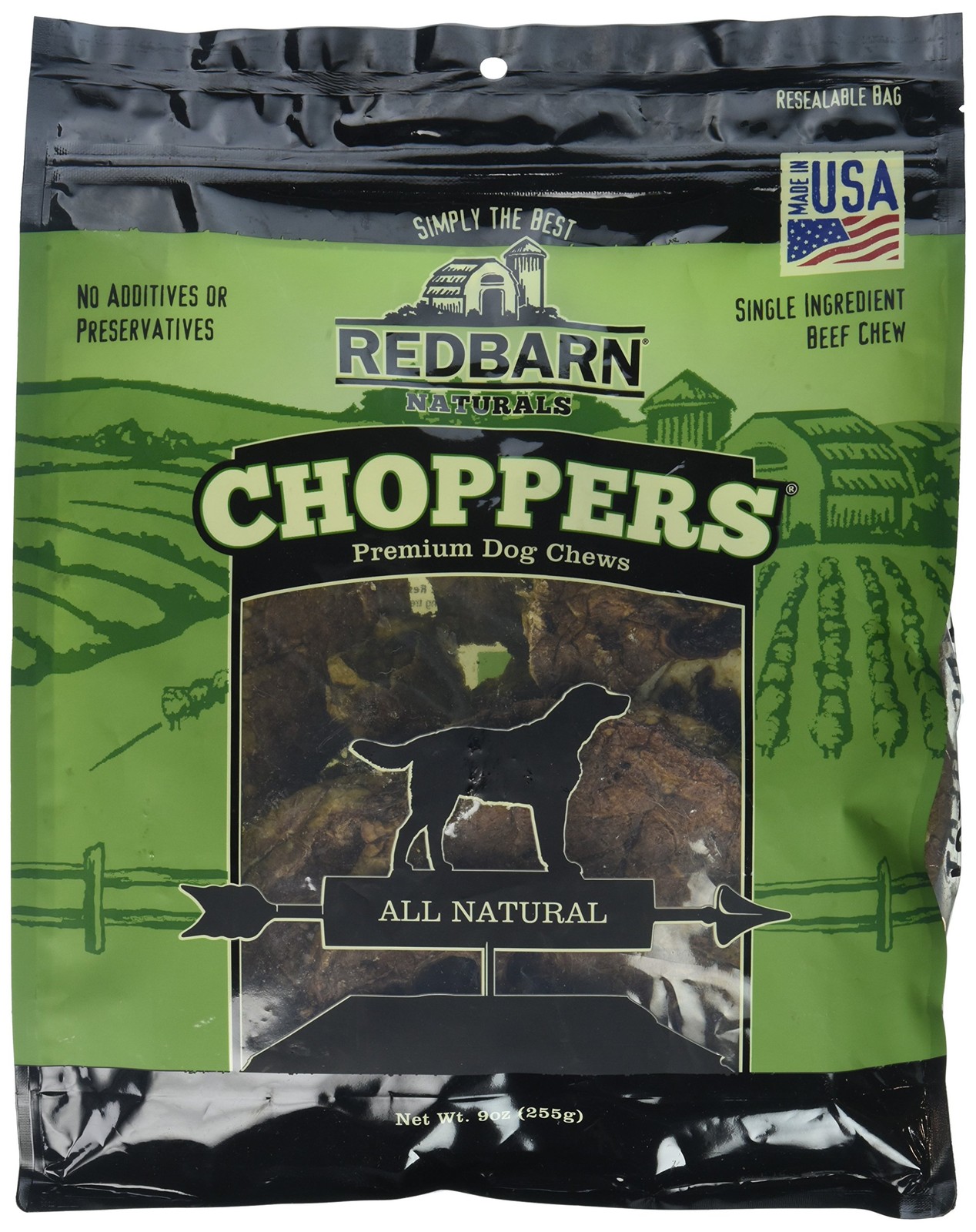 Redbarn Pet Products Natural Choppers Beef Lung 9 Ounce (Pack of 1), no color