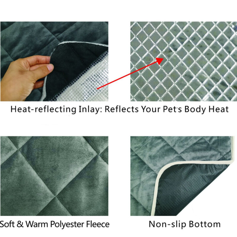Pet Thermal Mat Self Warming Heating Hot Pad Mat for Pets Cat Dog Bed Non-slip