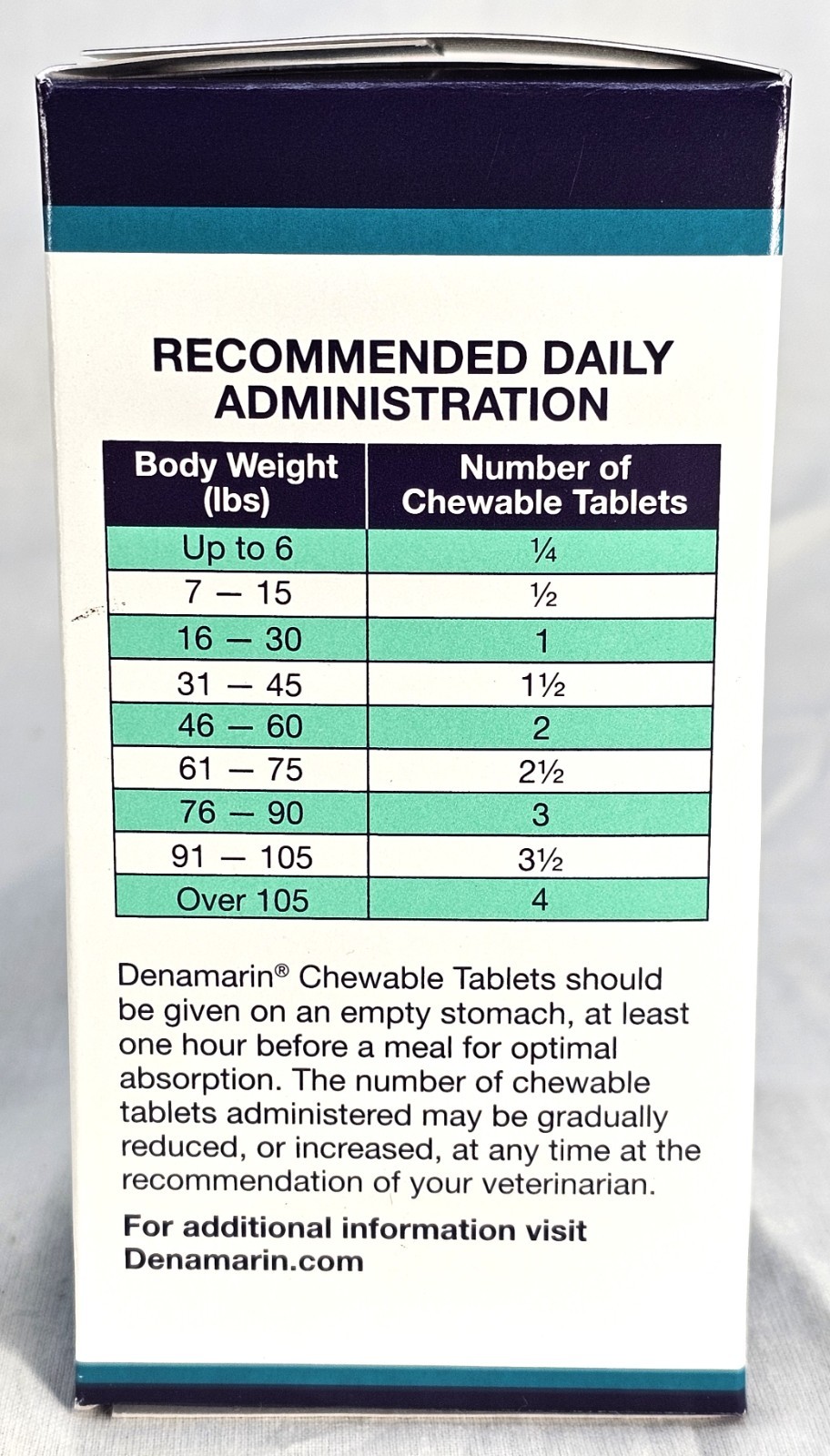 Nutramax Denamarin S-Adenosylmethionine Silybin Chewable Tablet Liver 75ct 8/27