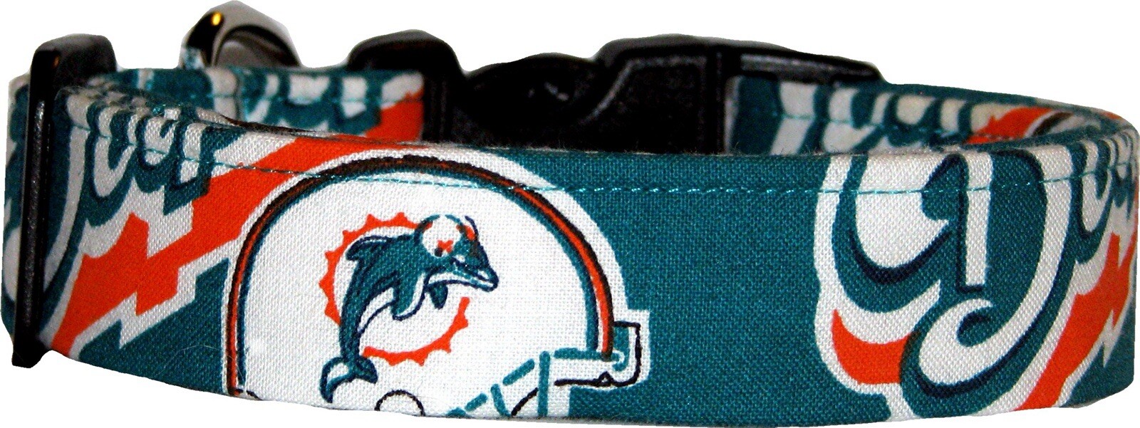 Miami Dolphins Green Handmade Dog Collar
