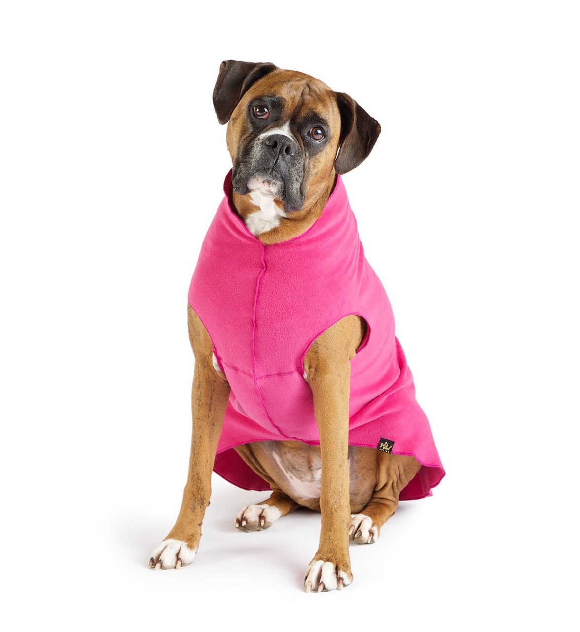 Gold Paw Stretch Fleece Pullover Dog Coat – Fuchsia Pink, Size 24, NEW w/TAGS